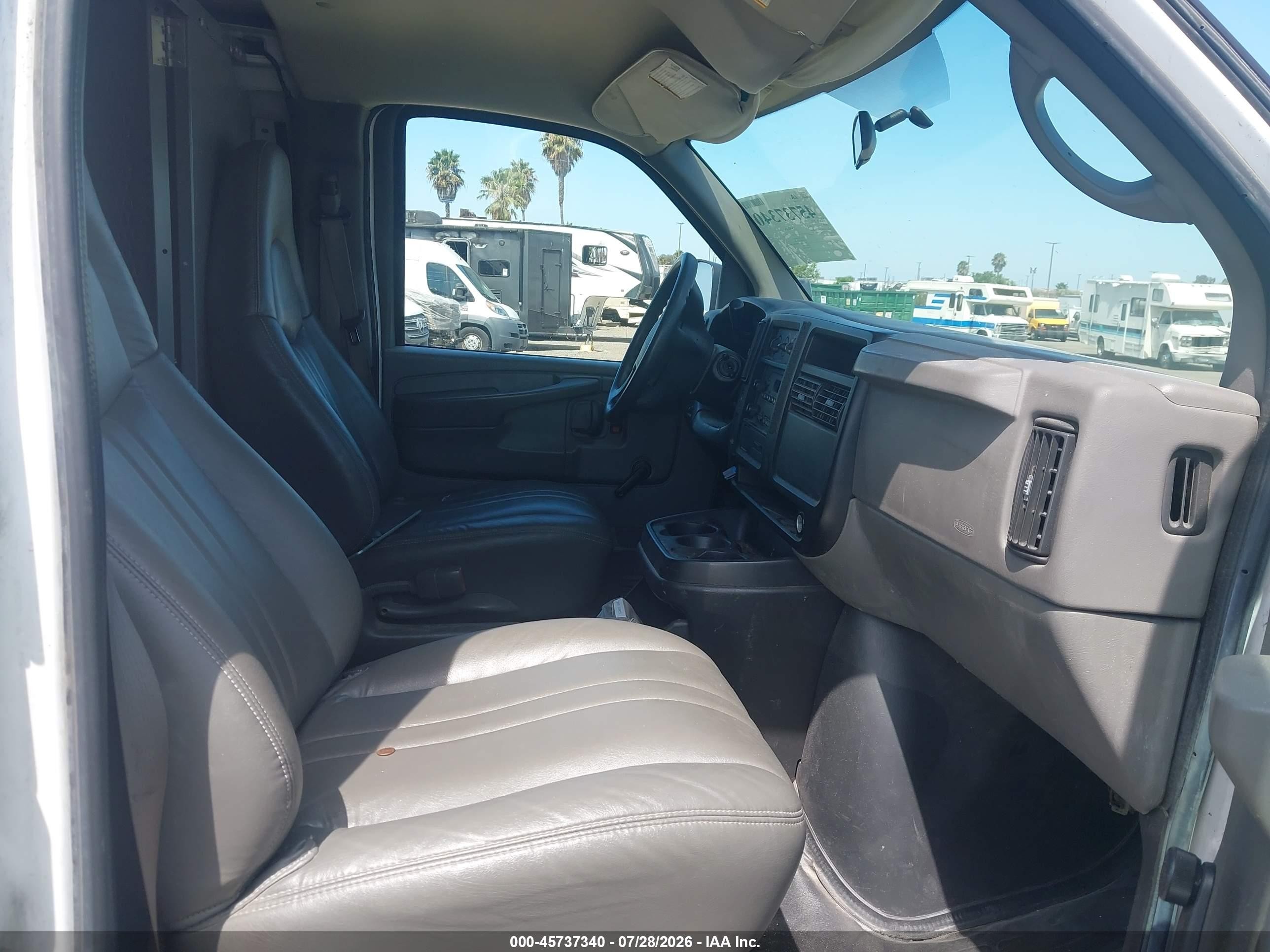 2007 Chevrolet Express Work Van White vin: 1GCFG15X671158364