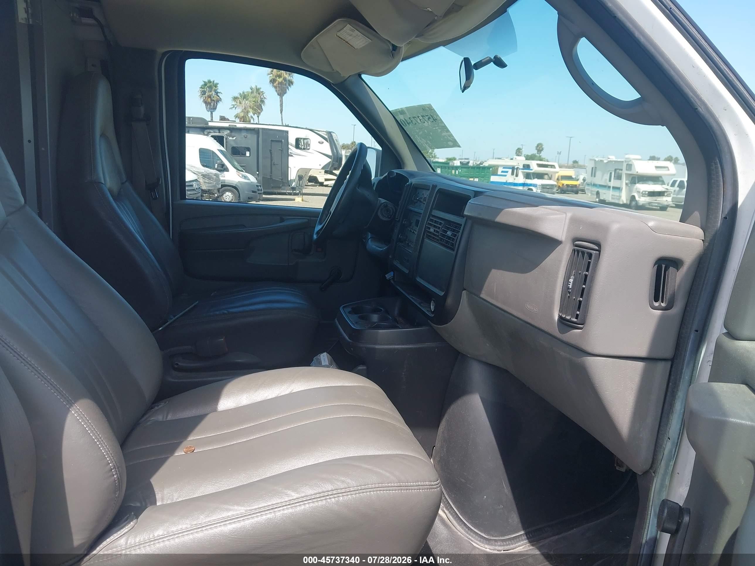 2007 Chevrolet Express Work Van White vin: 1GCFG15X671158364