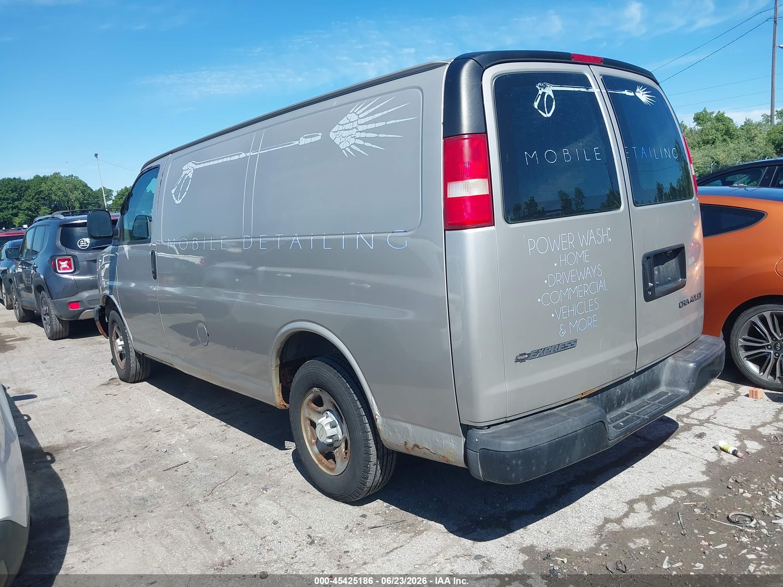 2006 Chevrolet Express Work Van Silver vin: 1GCFG15X861157926