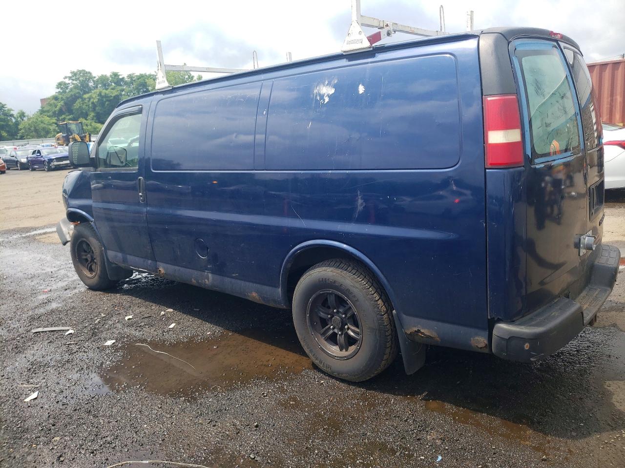 2004 Chevrolet Express G1500 Blue vin: 1GCFG15X941176515