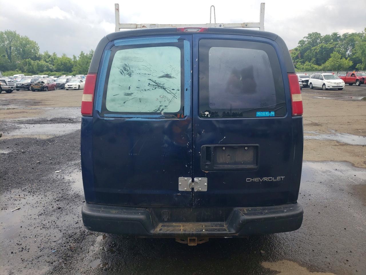 2004 Chevrolet Express G1500 Blue vin: 1GCFG15X941176515