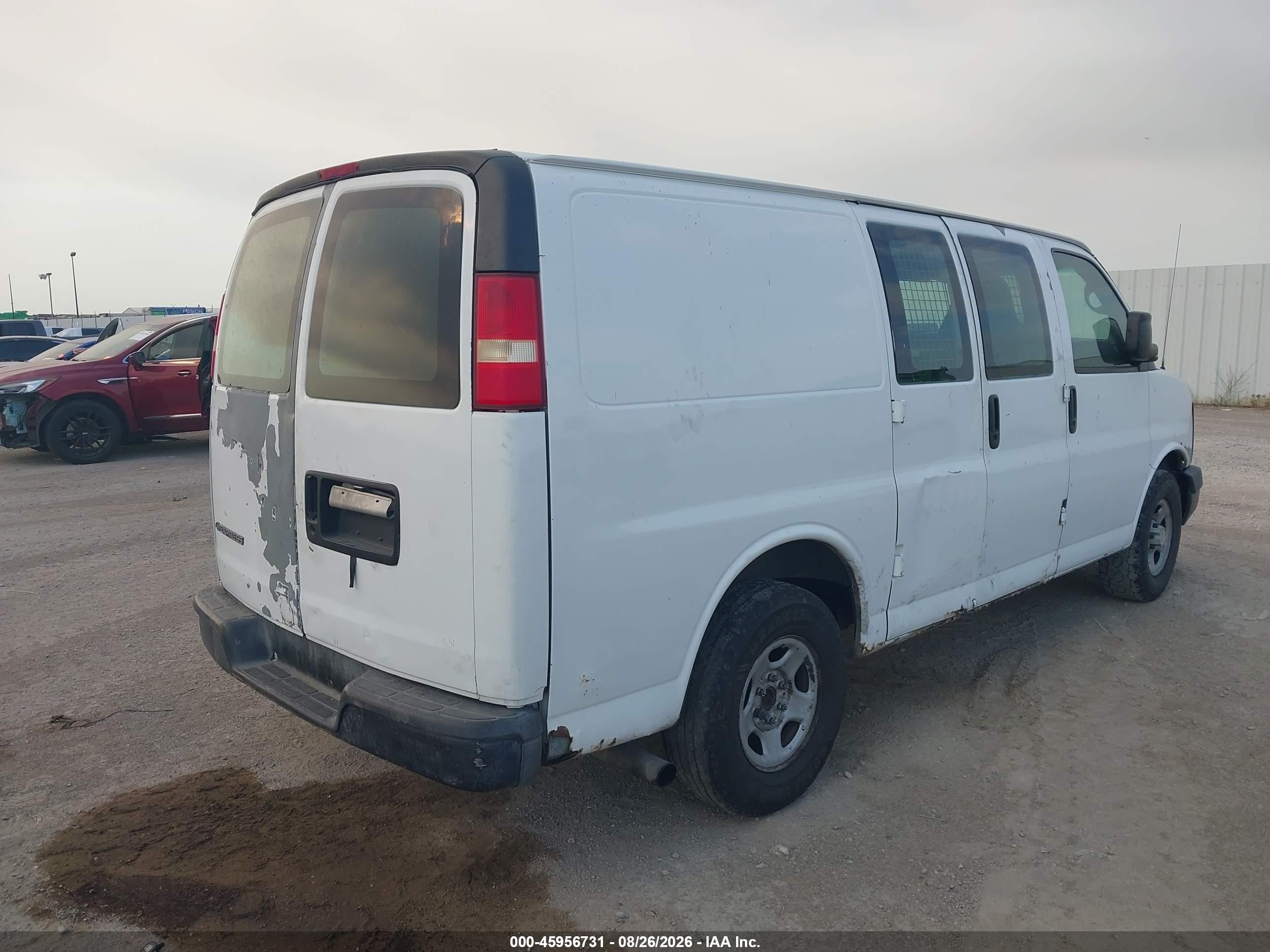2007 Chevrolet Express Work Van White vin: 1GCFG15X971113158