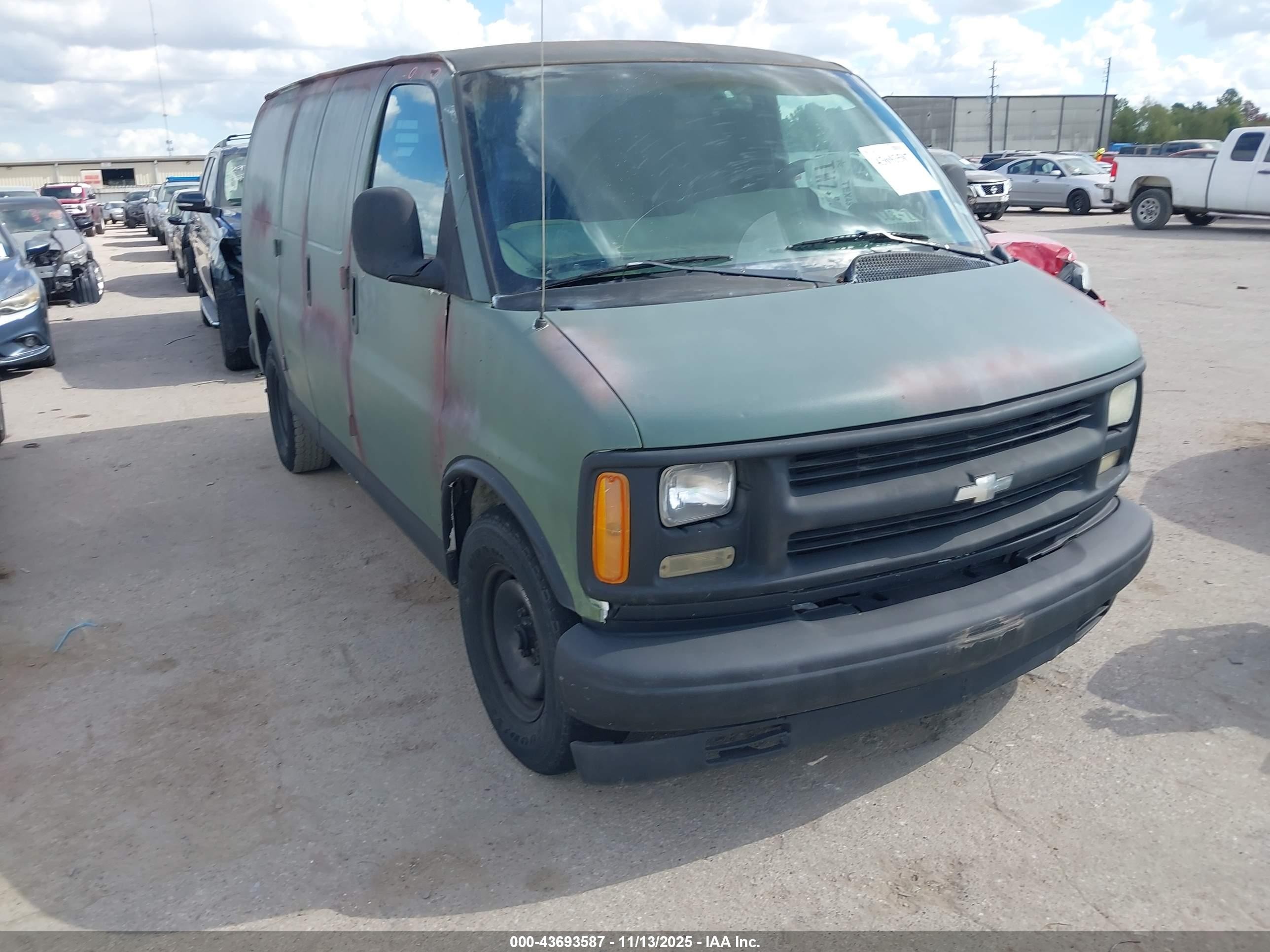 1998 Chevrolet Chevy Van G2500 White vin: 1GCFG25M6W1085524
