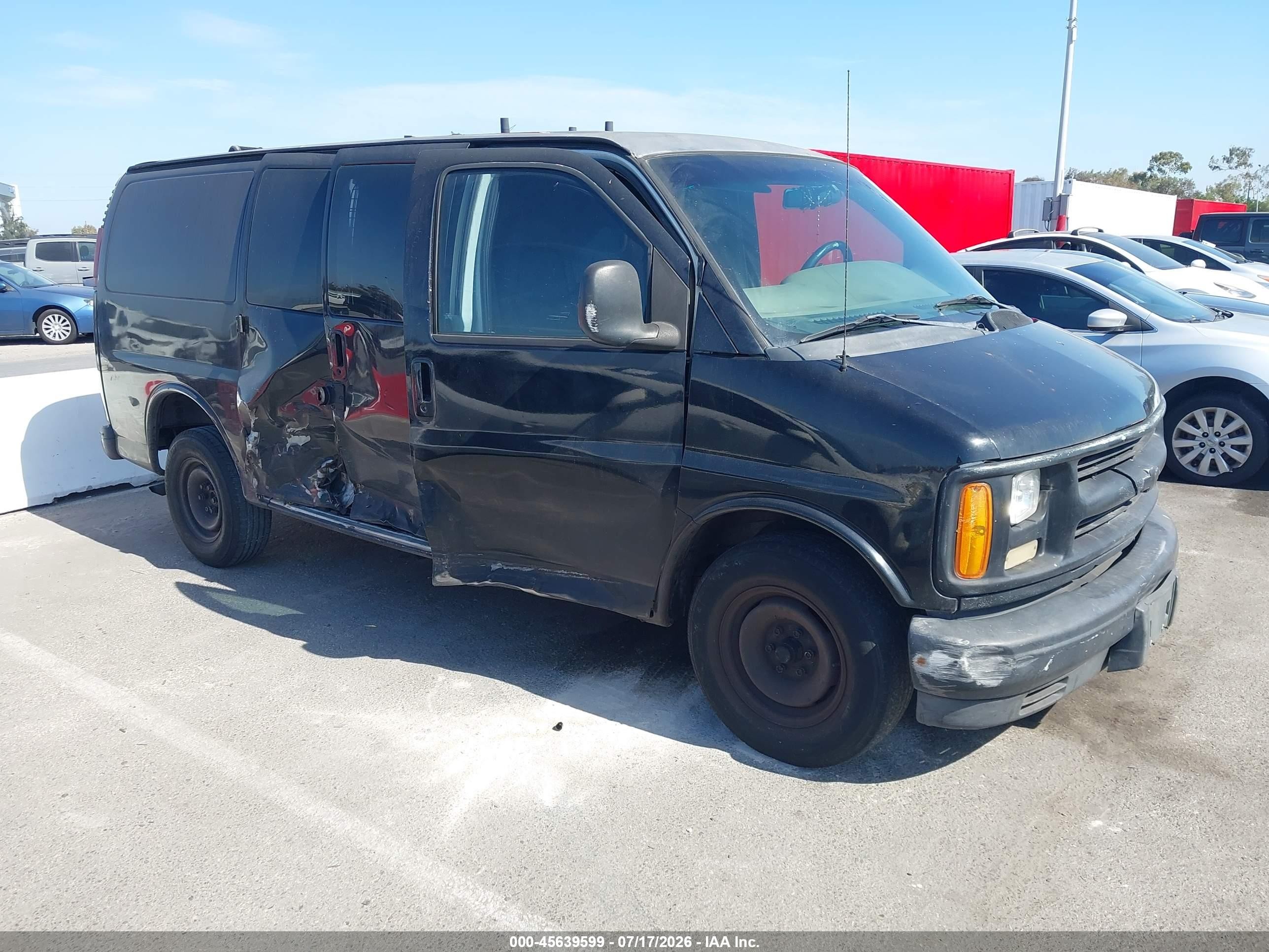 2001 Chevrolet Express   Black vin: 1GCFG25W911132765