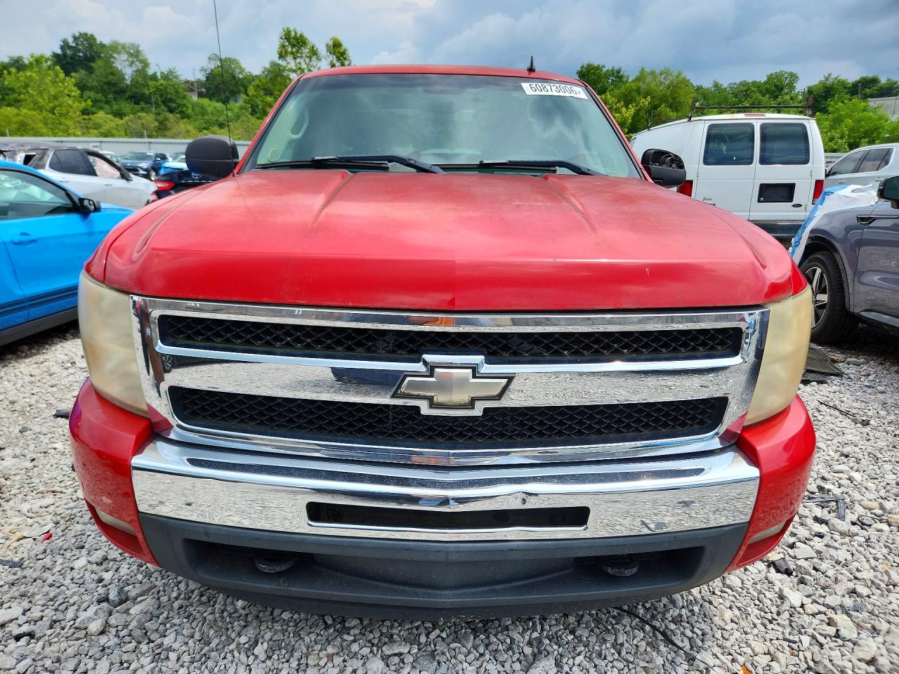 2007 Chevrolet Silverado K1500 Red vin: 1GCFK19Y57Z635580