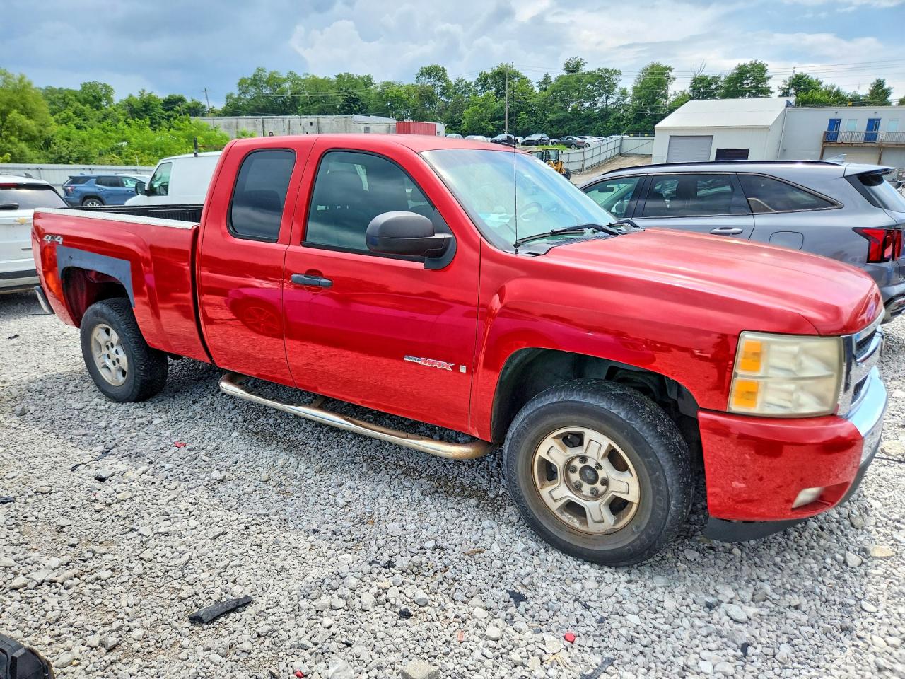 2007 Chevrolet Silverado K1500 Red vin: 1GCFK19Y57Z635580