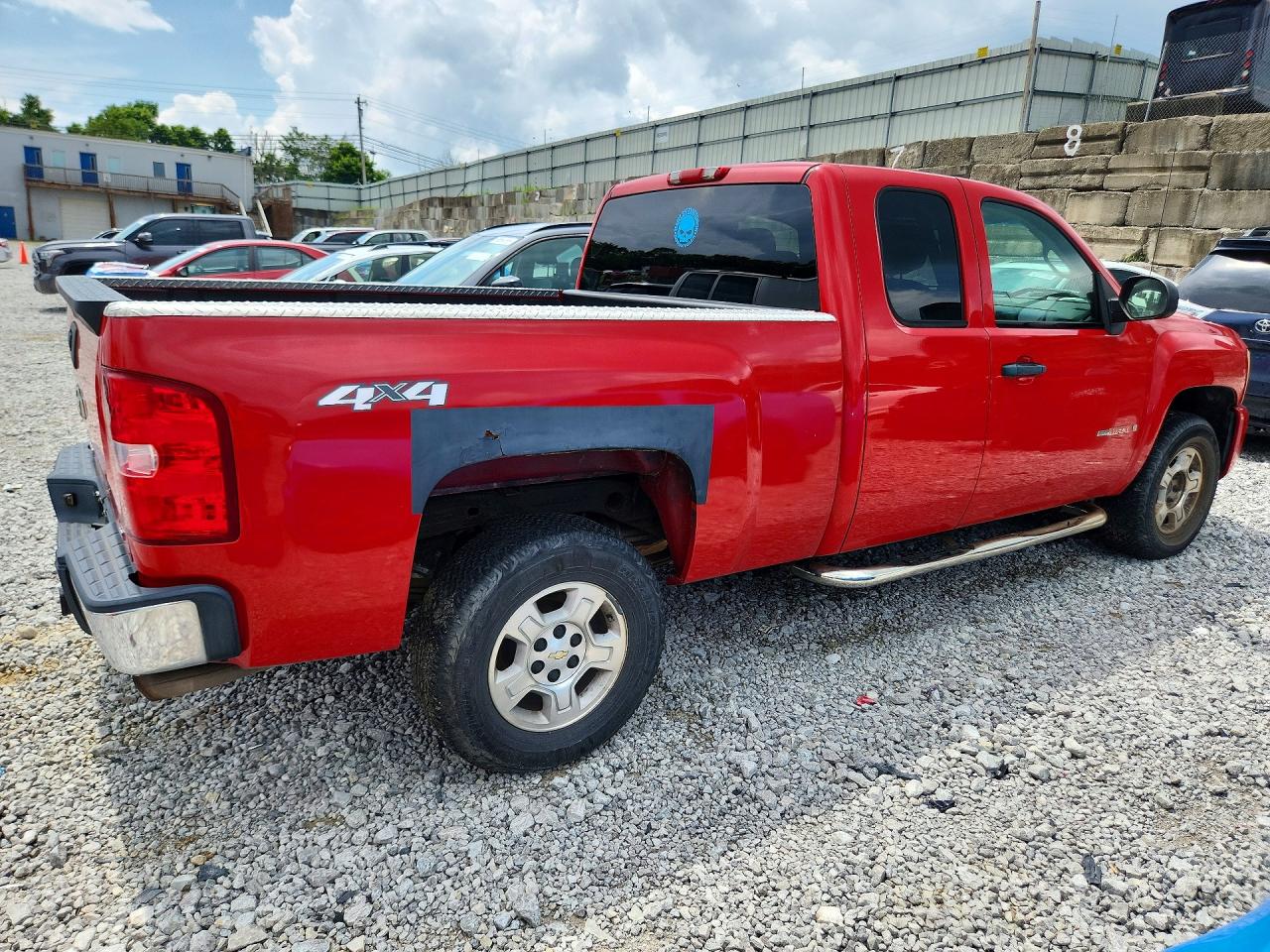 2007 Chevrolet Silverado K1500 Red vin: 1GCFK19Y57Z635580