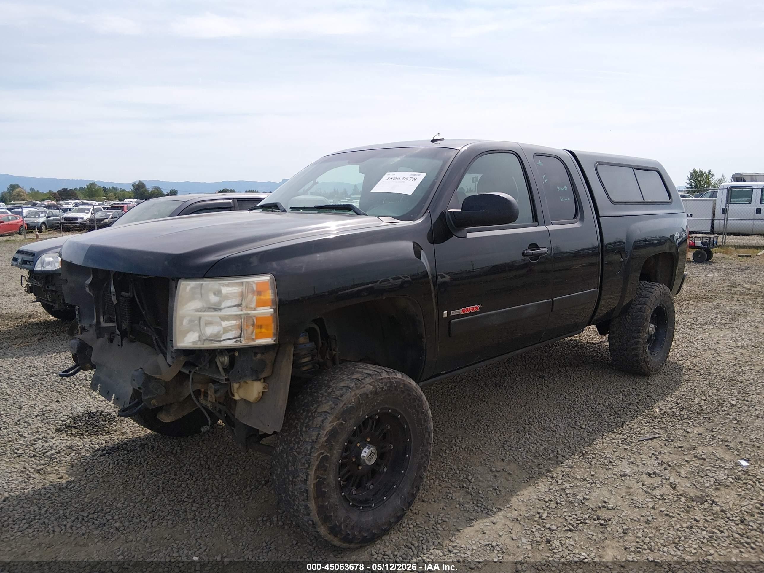 2007 Chevrolet Silverado 1500 Ltz Black vin: 1GCFK19YX7Z578244