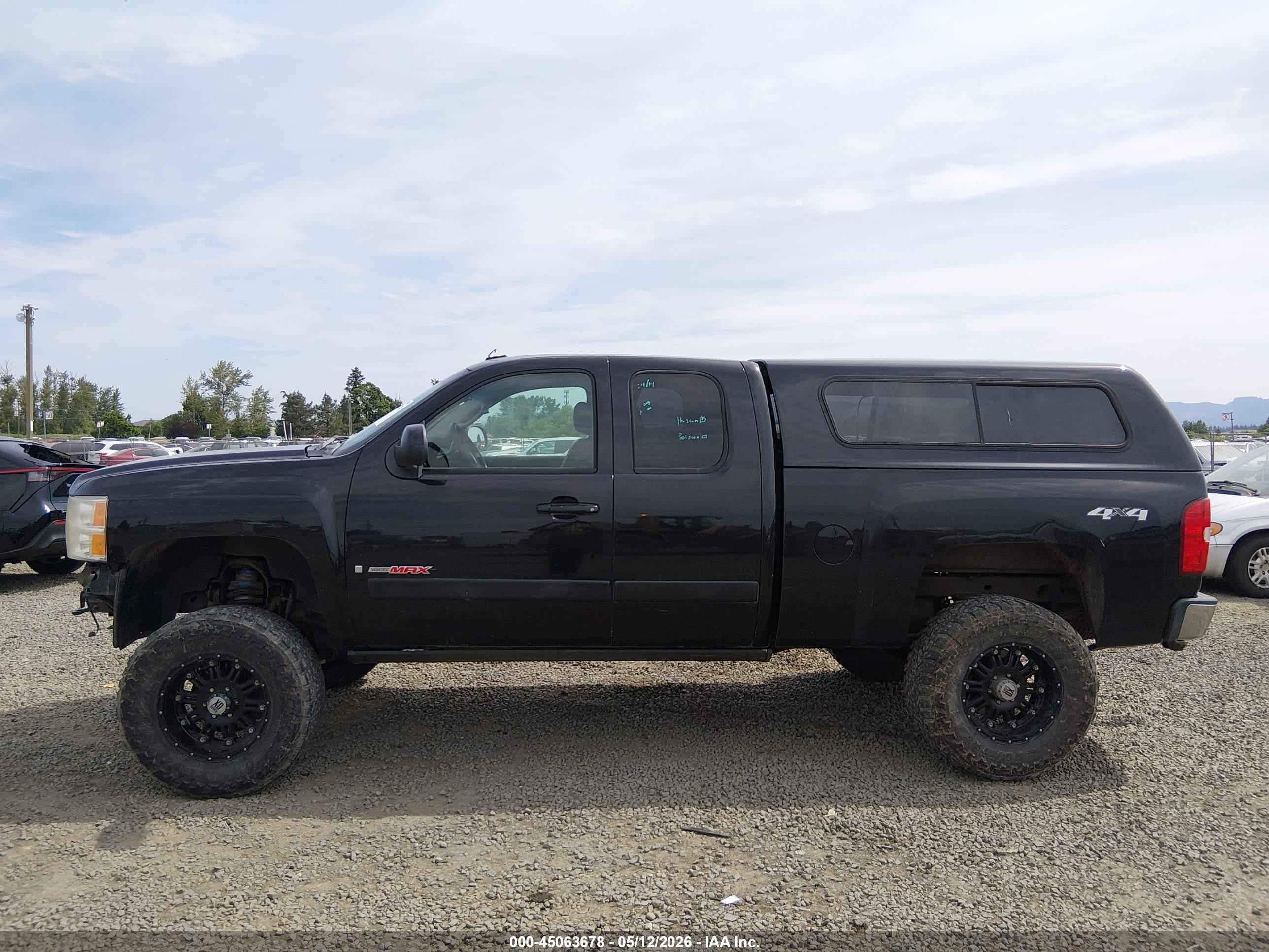 2007 Chevrolet Silverado 1500 Ltz Black vin: 1GCFK19YX7Z578244
