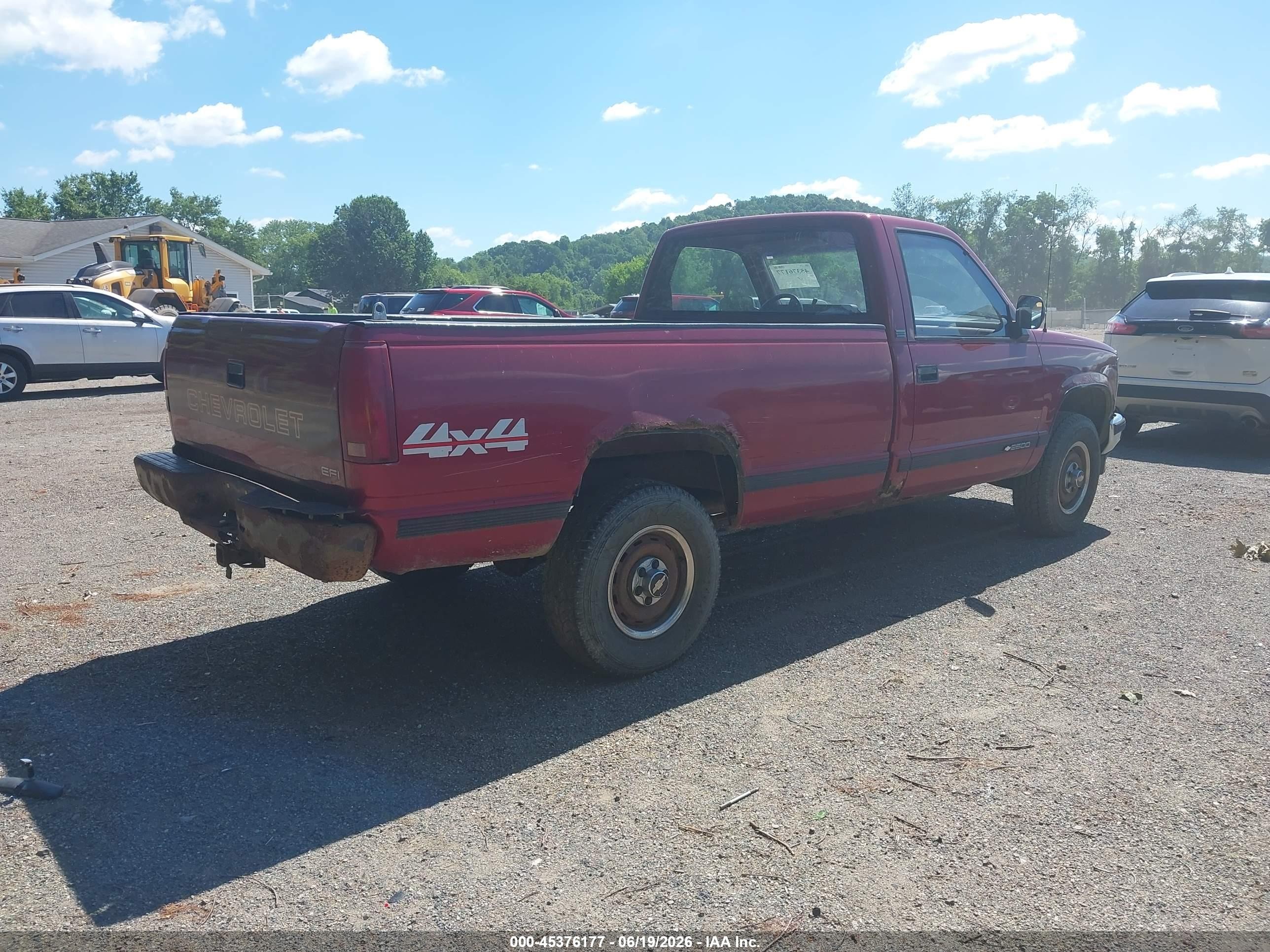 1991 Chevrolet Gmt-400 K2500 Red vin: 1GCFK24K5ME164283
