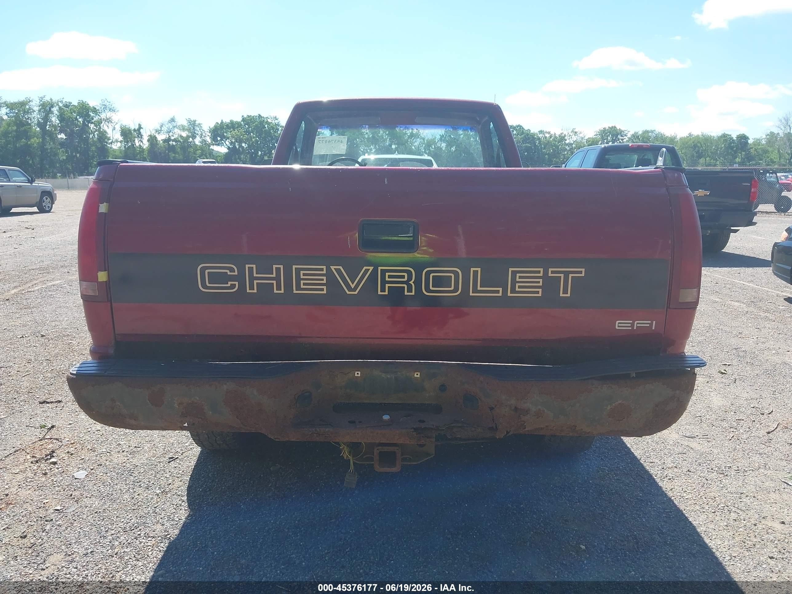 1991 Chevrolet Gmt-400 K2500 Red vin: 1GCFK24K5ME164283