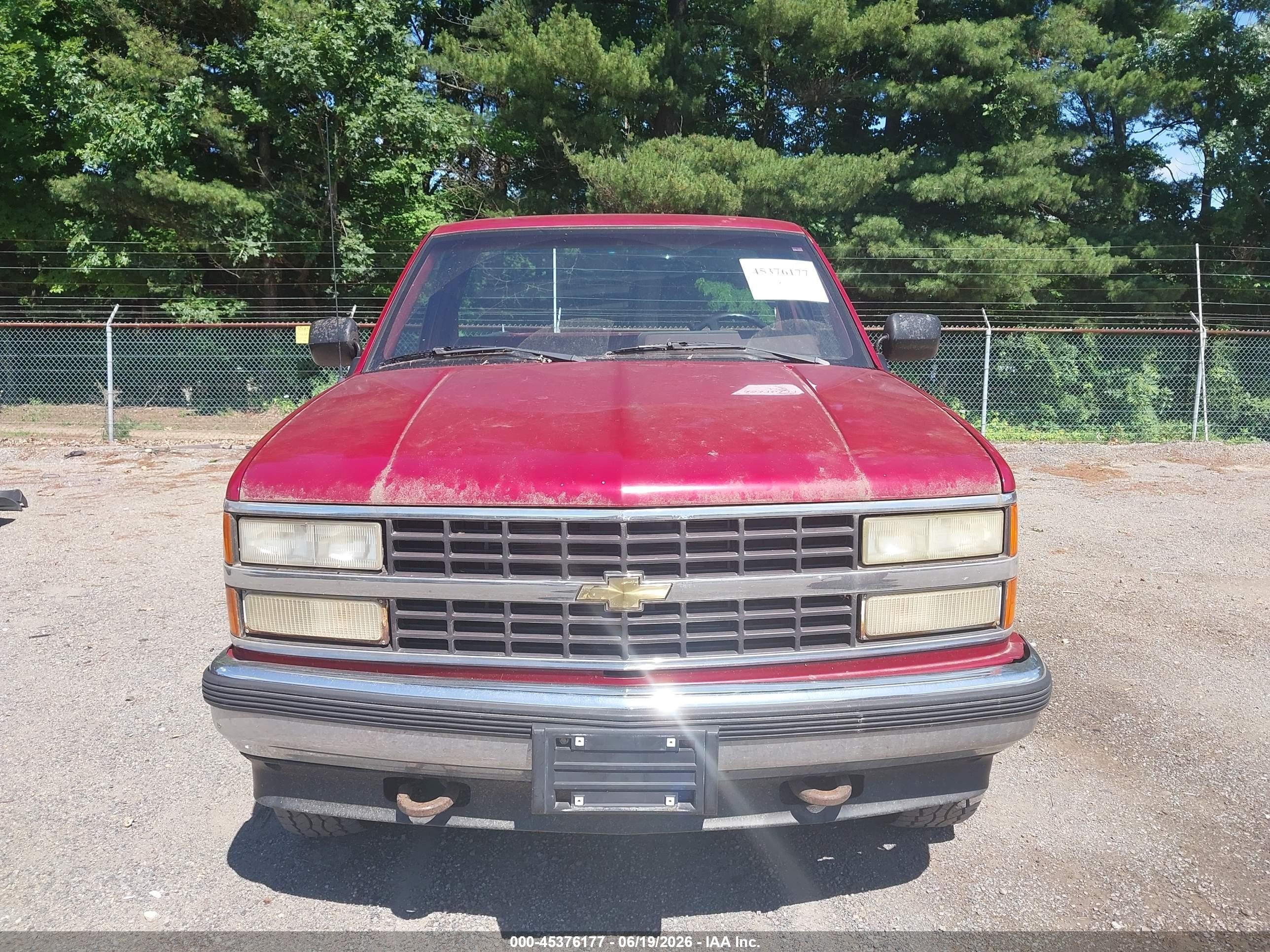 1991 Chevrolet Gmt-400 K2500 Red vin: 1GCFK24K5ME164283