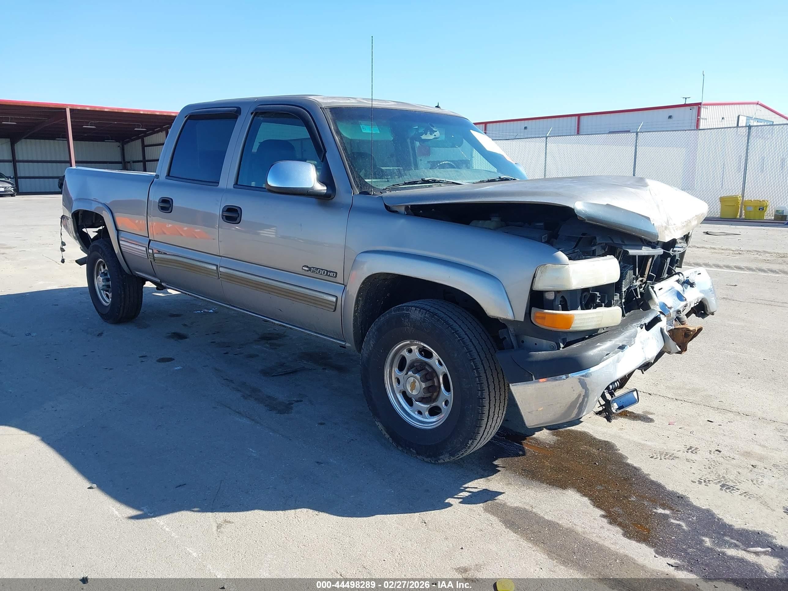 2002 Chevrolet Silverado 1500hd Lt Gray vin: 1GCGC13U42F105277