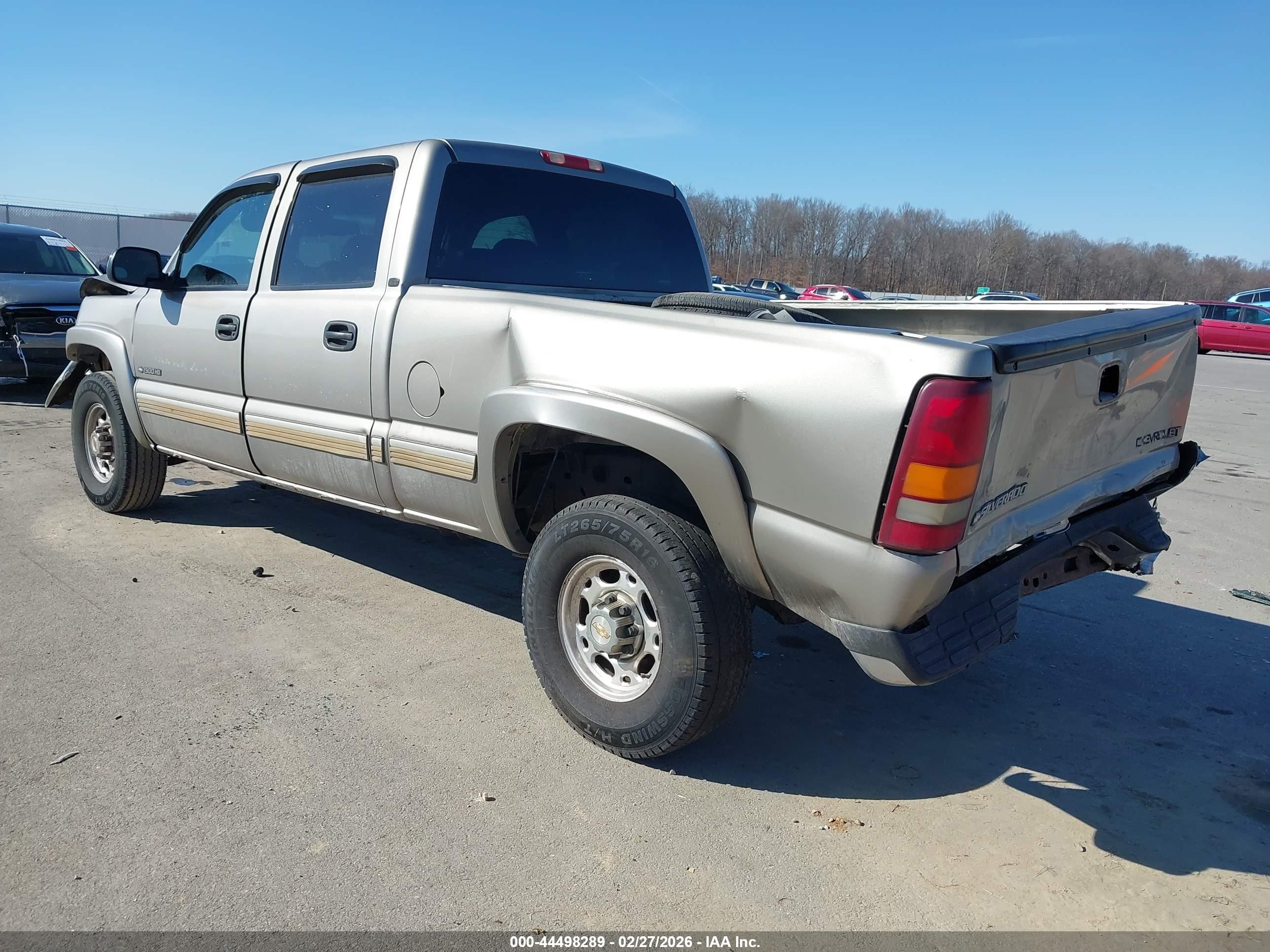 2002 Chevrolet Silverado 1500hd Lt Gray vin: 1GCGC13U42F105277