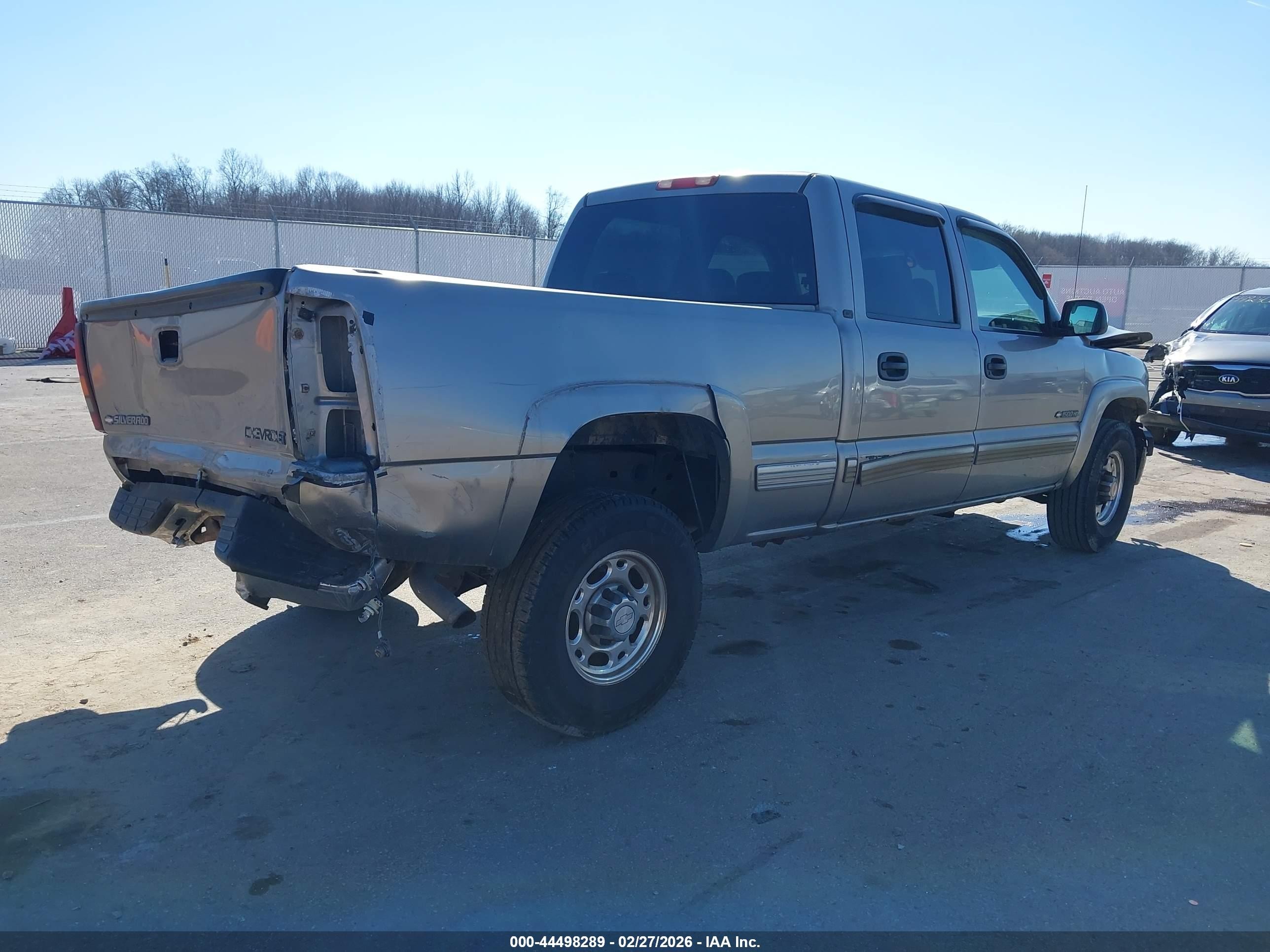 2002 Chevrolet Silverado 1500hd Lt Gray vin: 1GCGC13U42F105277