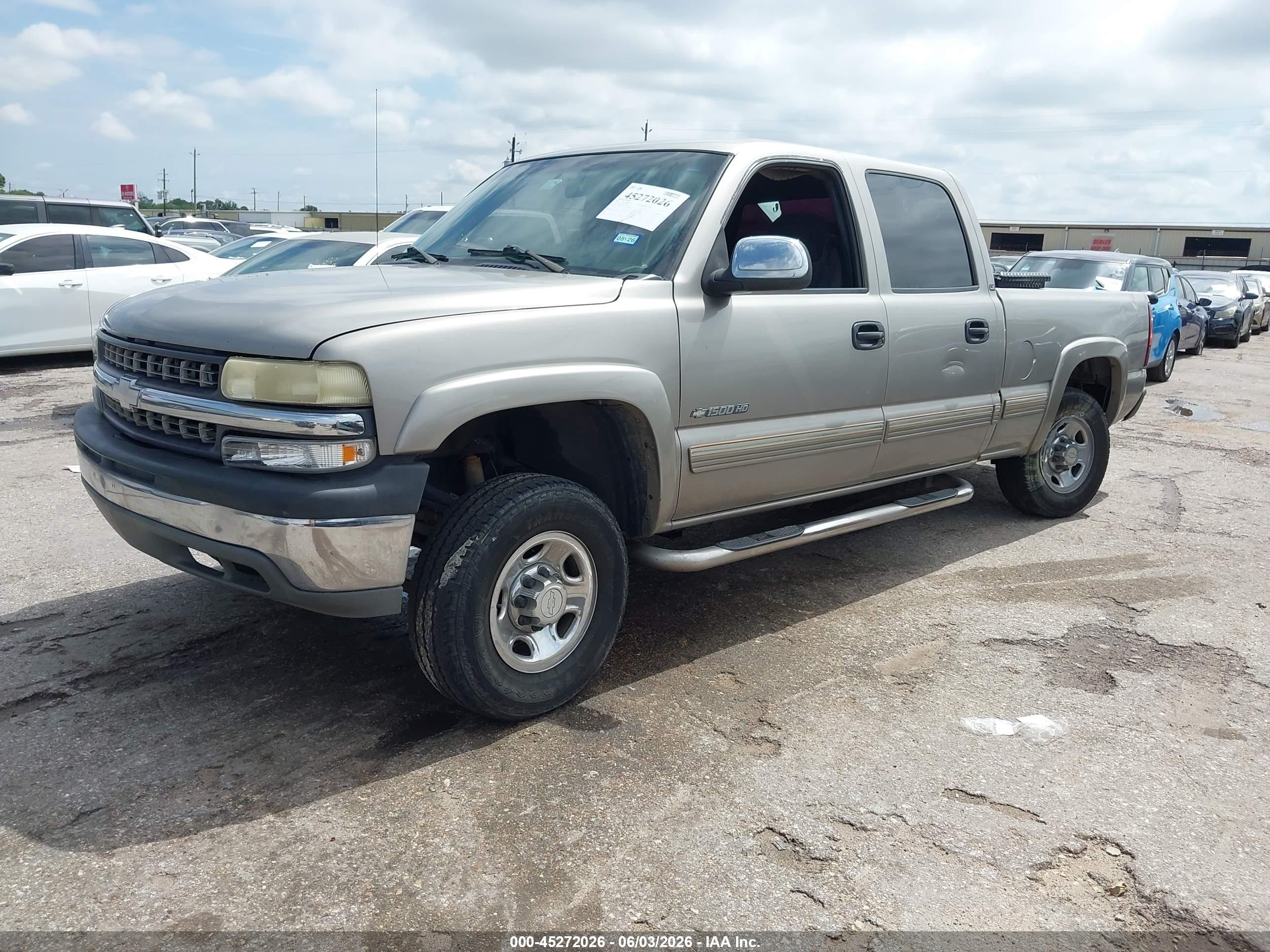 2002 Chevrolet Silverado 1500hd Ls Beige vin: 1GCGC13U42F183476
