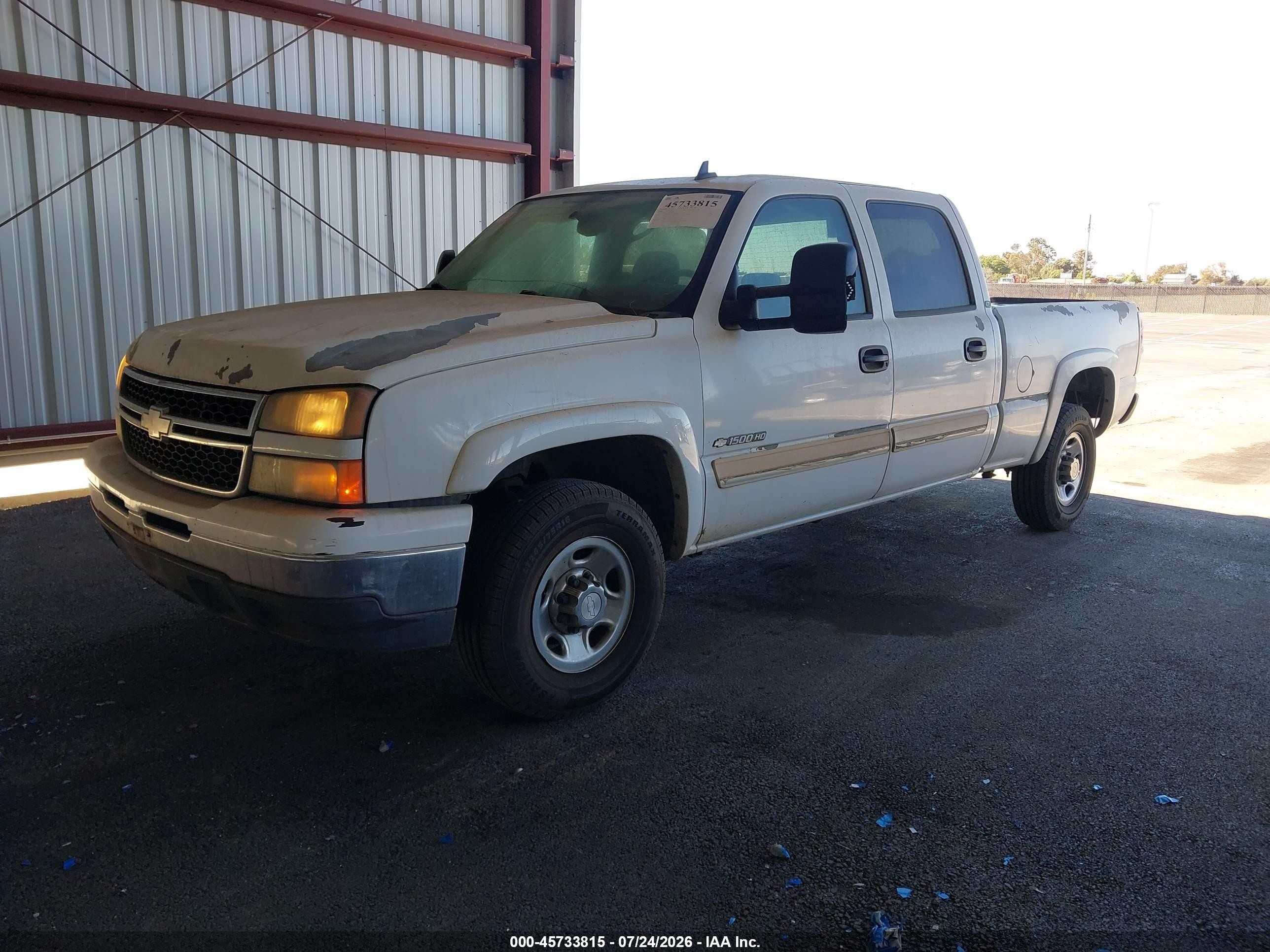 2006 Chevrolet Silverado 1500hd Lt1 White vin: 1GCGC13U46F268436