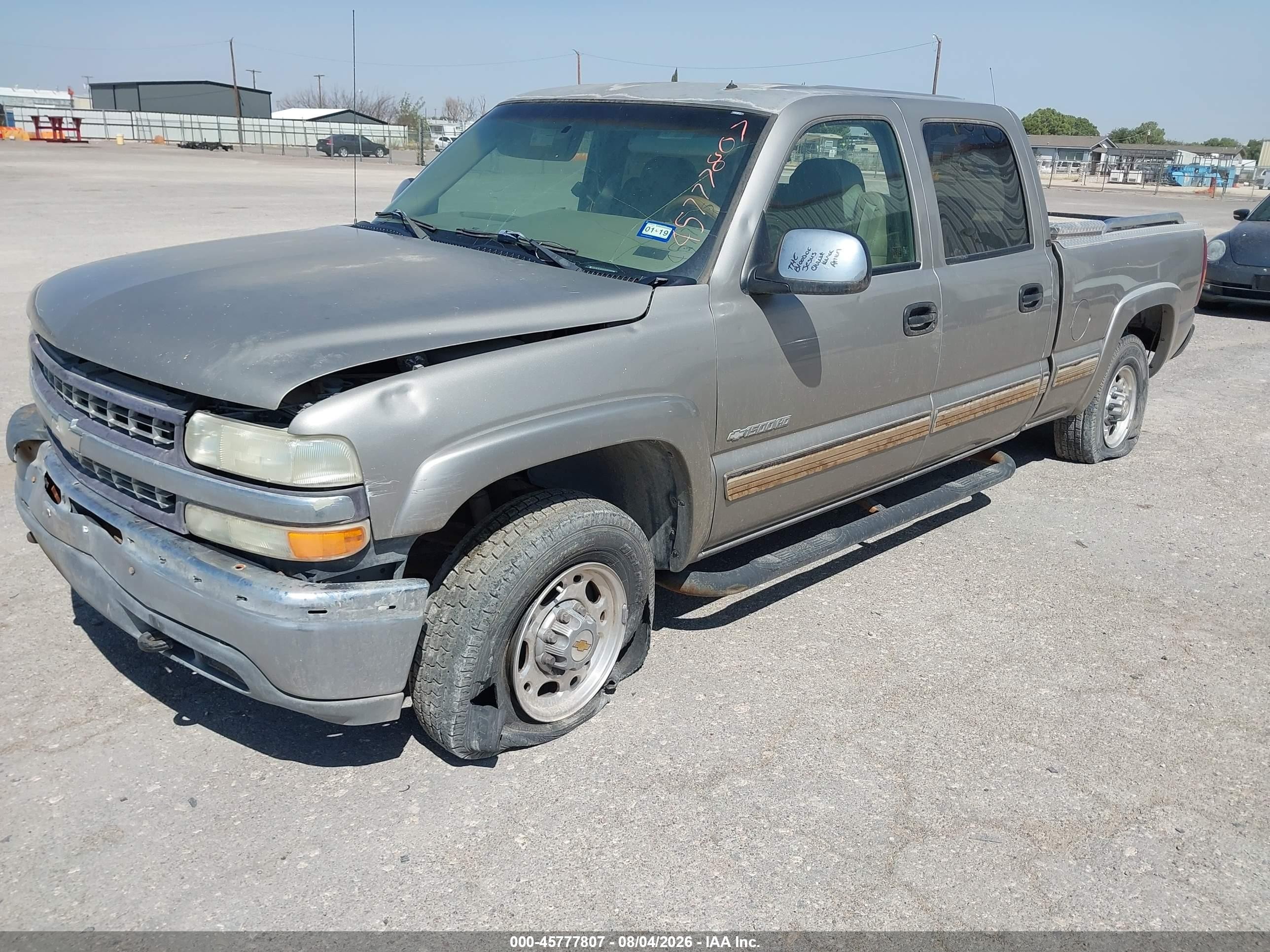 2002 Chevrolet Silverado 1500hd Lt Tan vin: 1GCGC13U52F154200