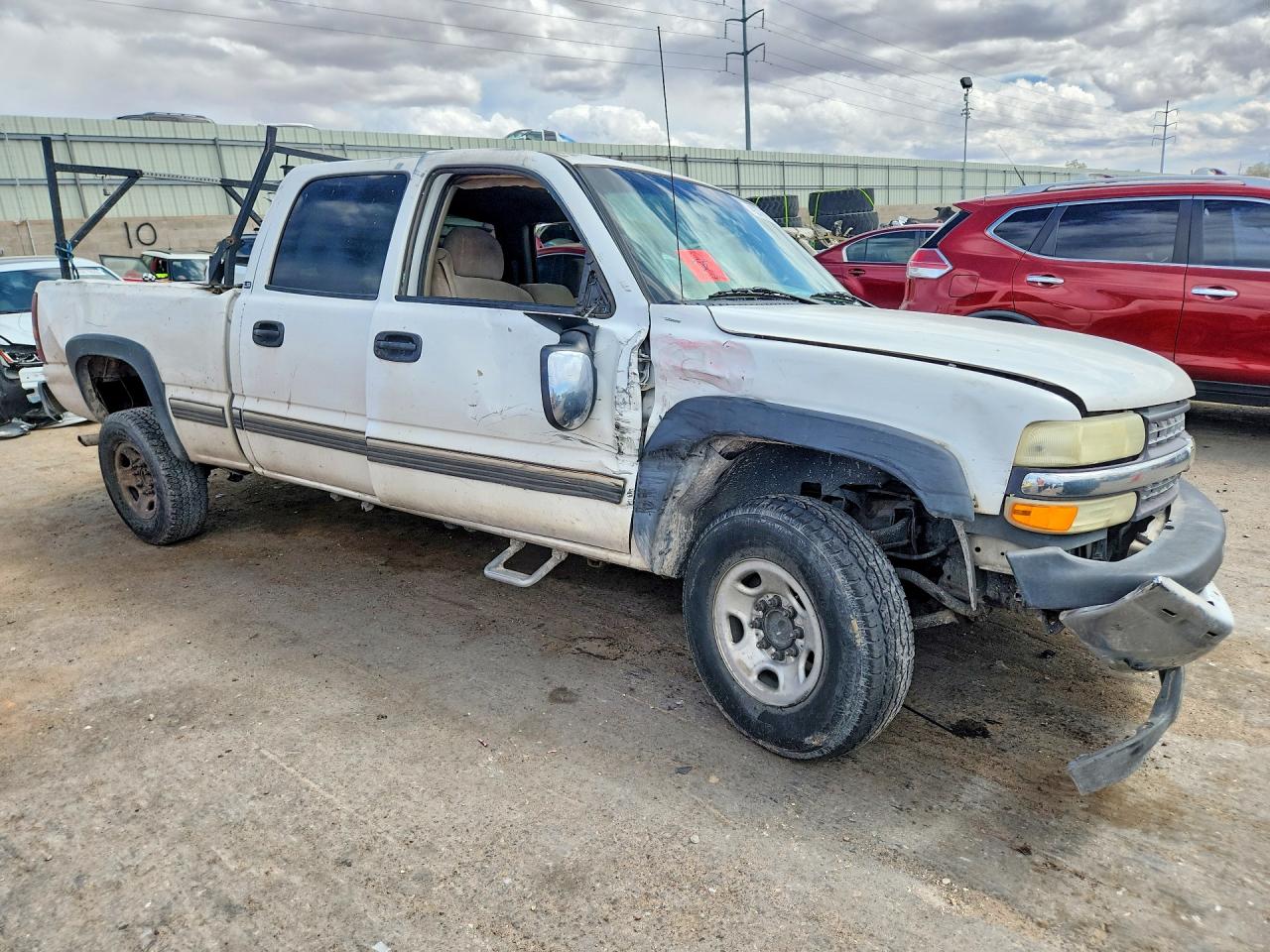 2002 Chevrolet Silverado C1500 Heavy Duty White vin: 1GCGC13U52F154813