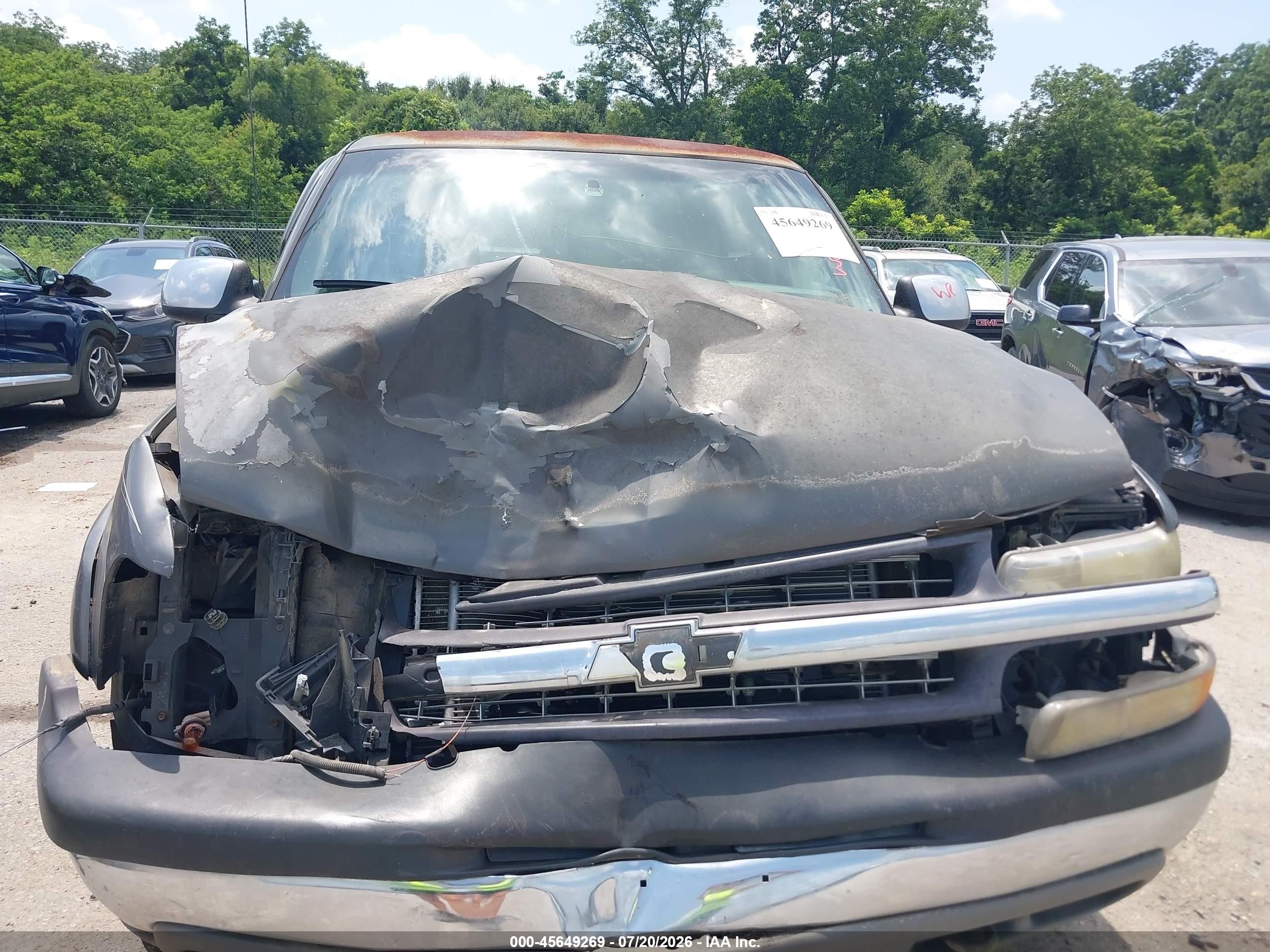 2001 Chevrolet Silverado 1500hd Ls Gray vin: 1GCGC13U81F201198