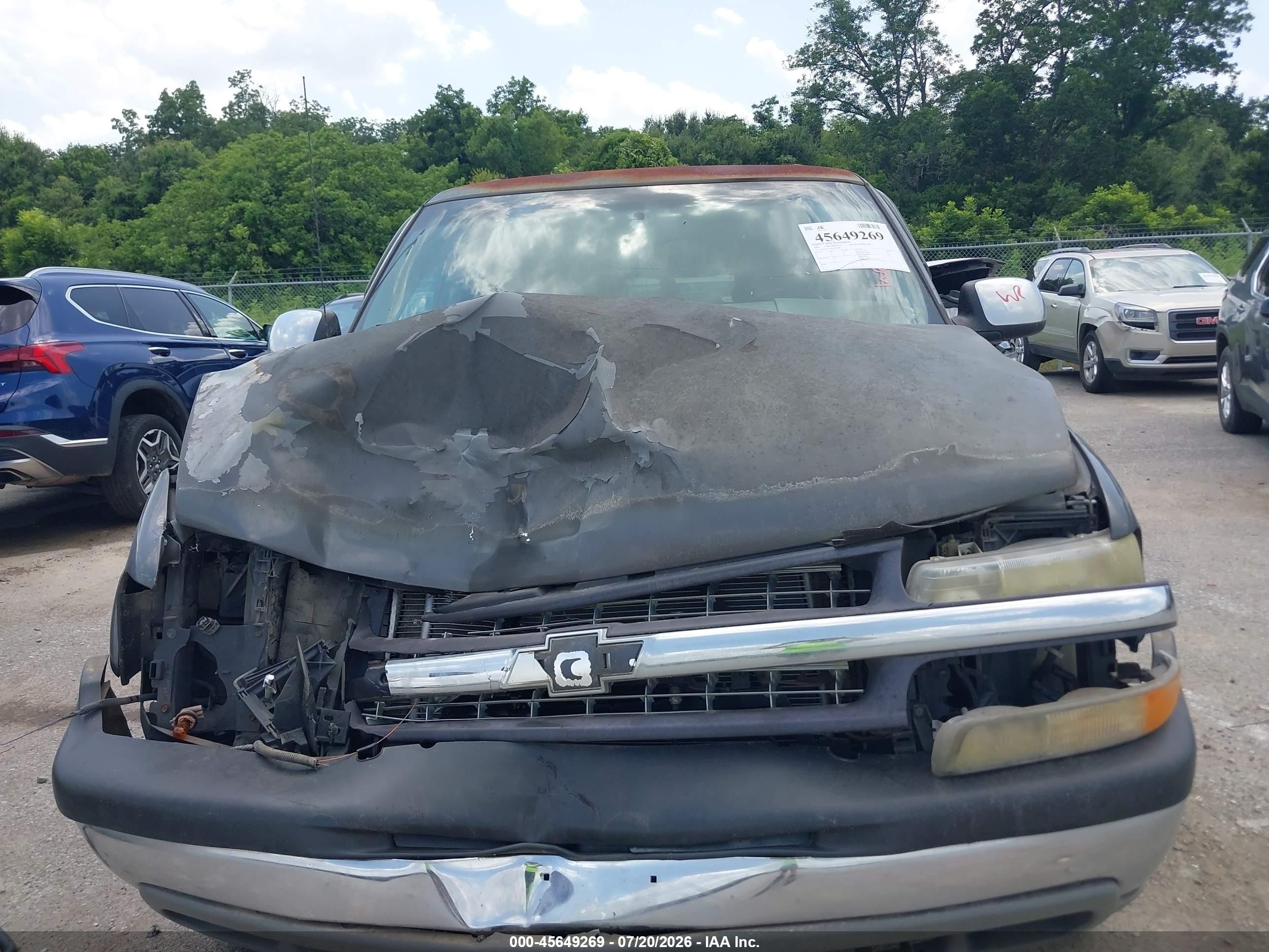 2001 Chevrolet Silverado 1500hd Ls Gray vin: 1GCGC13U81F201198