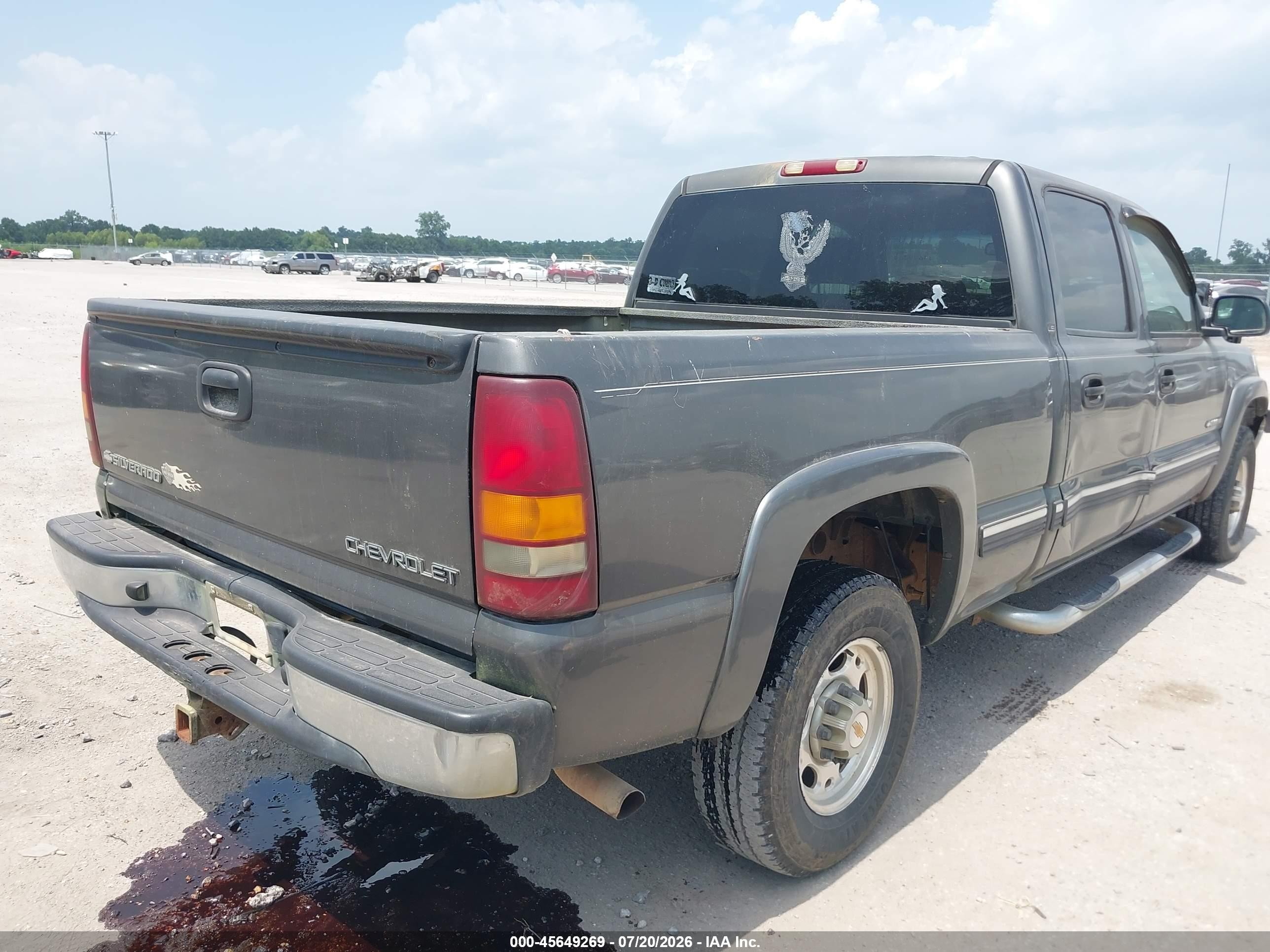 2001 Chevrolet Silverado 1500hd Ls Gray vin: 1GCGC13U81F201198