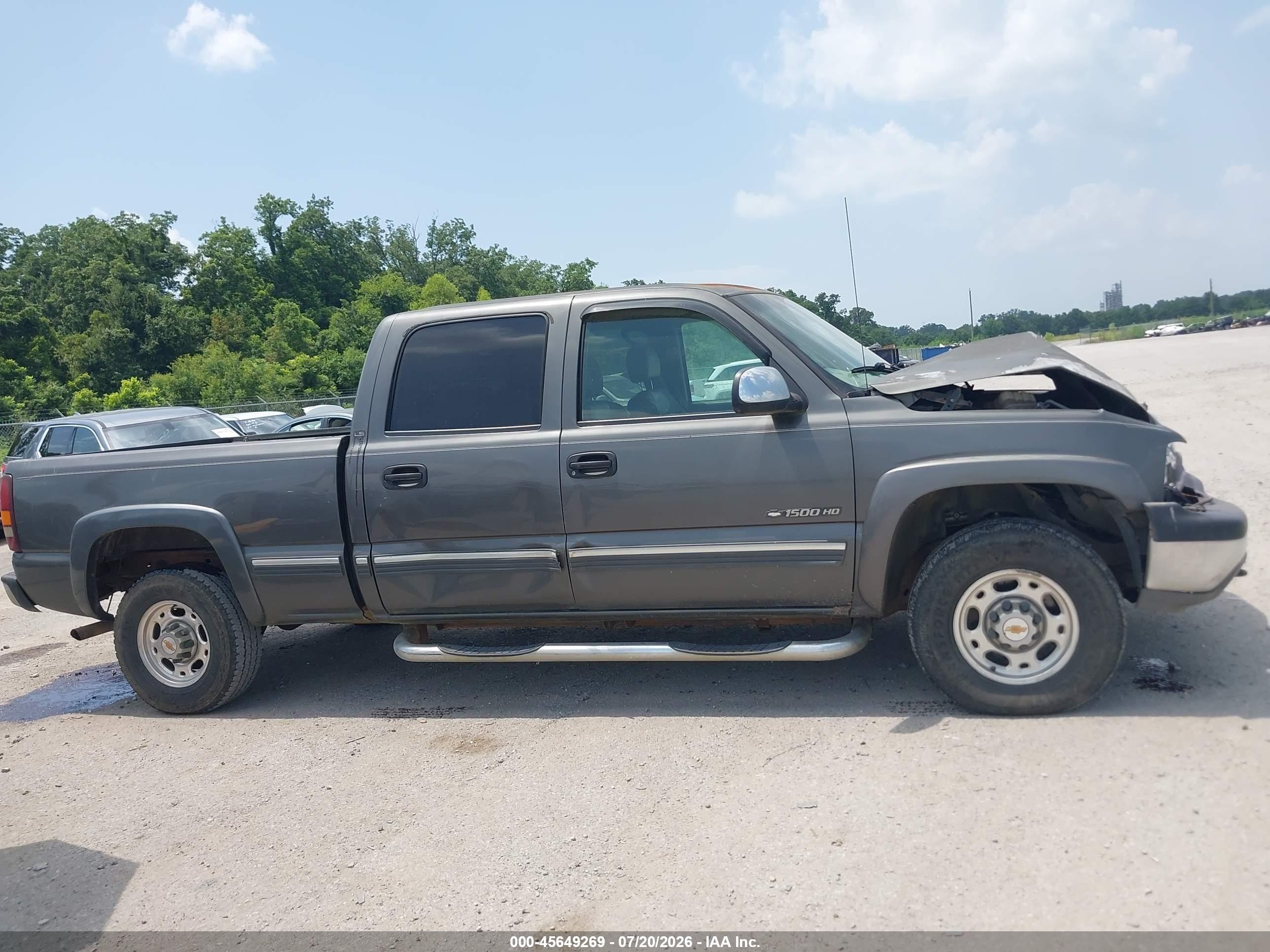 2001 Chevrolet Silverado 1500hd Ls Gray vin: 1GCGC13U81F201198