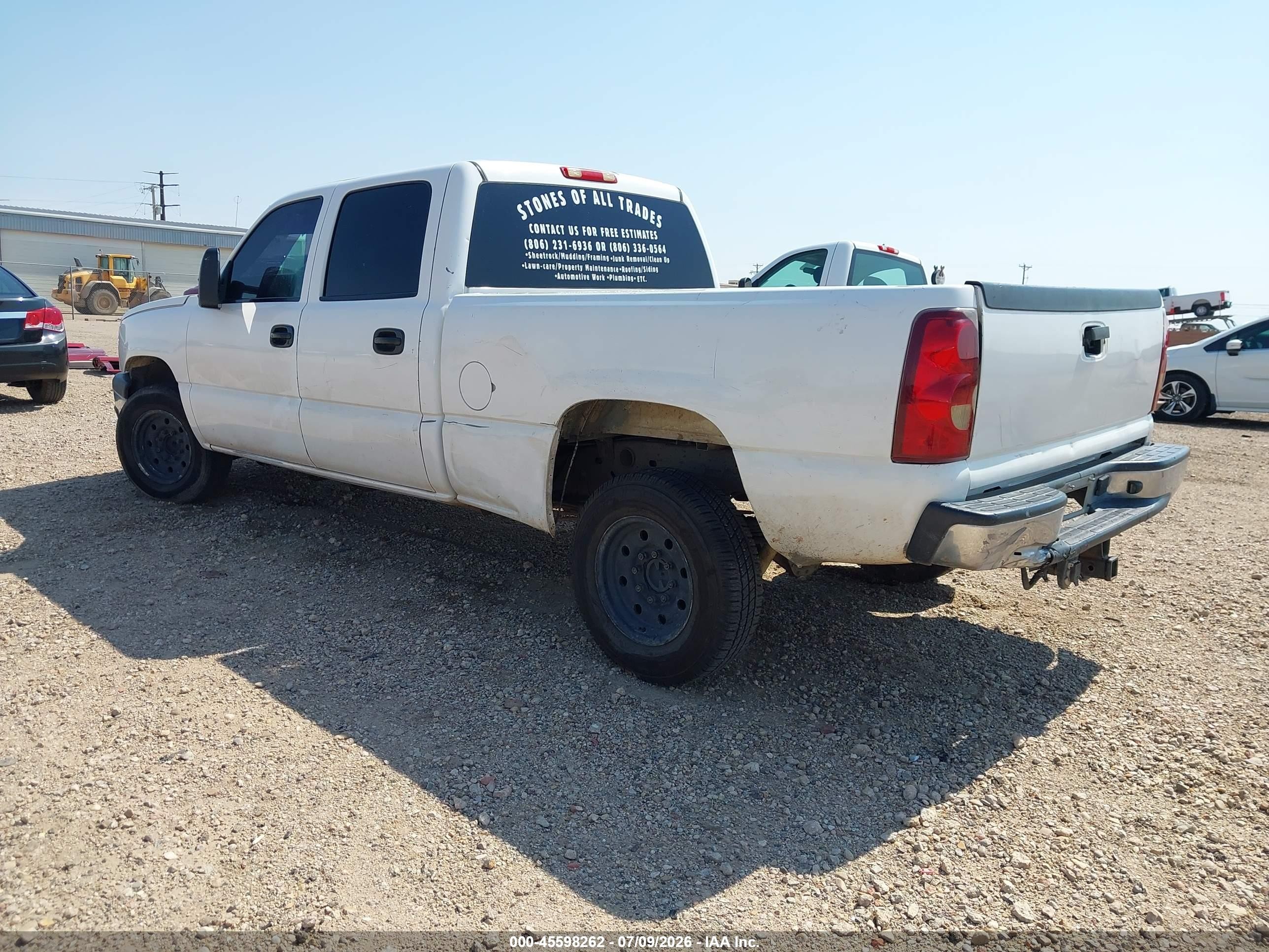 2003 Chevrolet Silverado 1500hd Ls White vin: 1GCGC13U83F184924