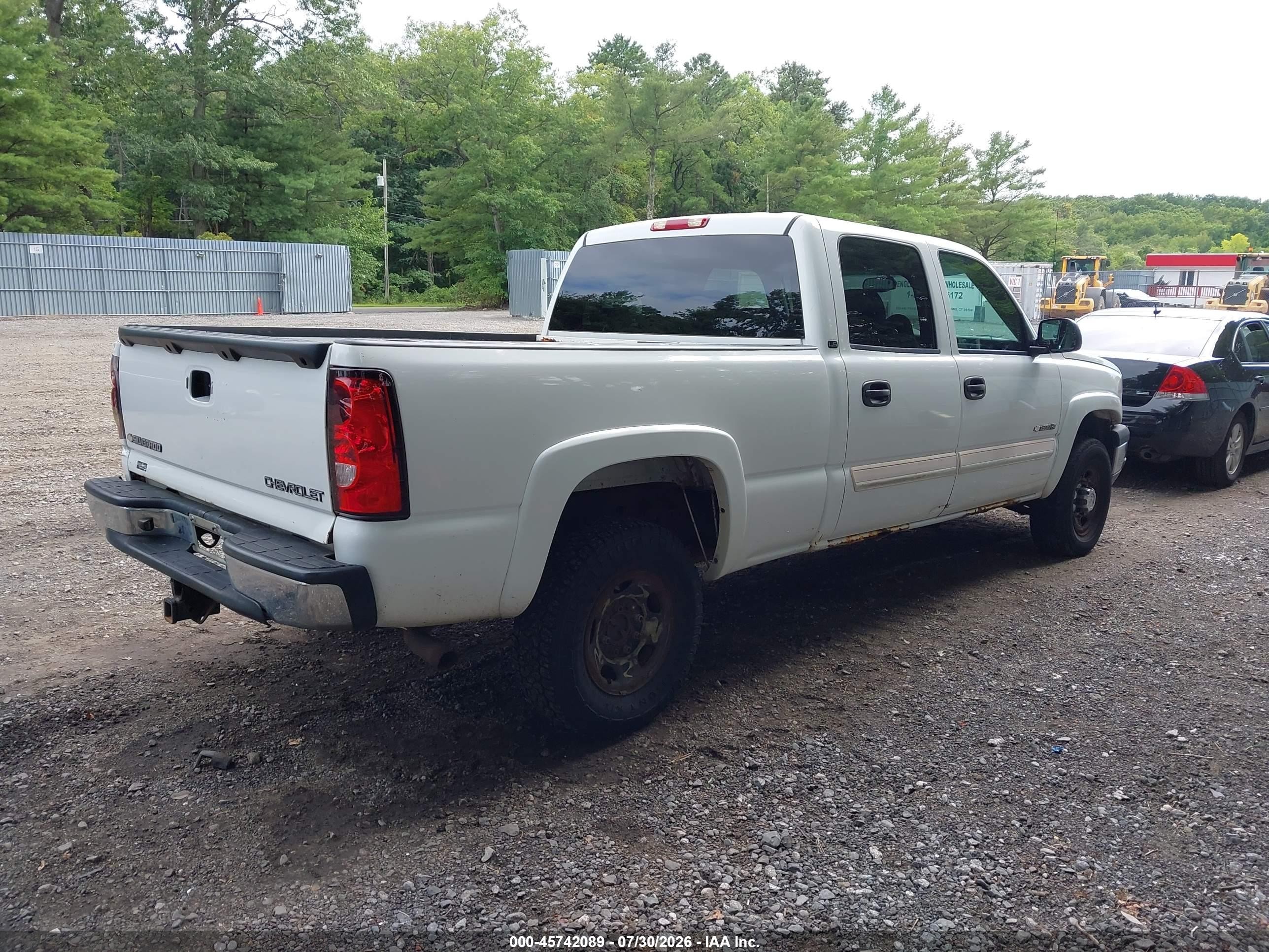 2005 Chevrolet Silverado 1500hd Ls White vin: 1GCGC13U85F821829