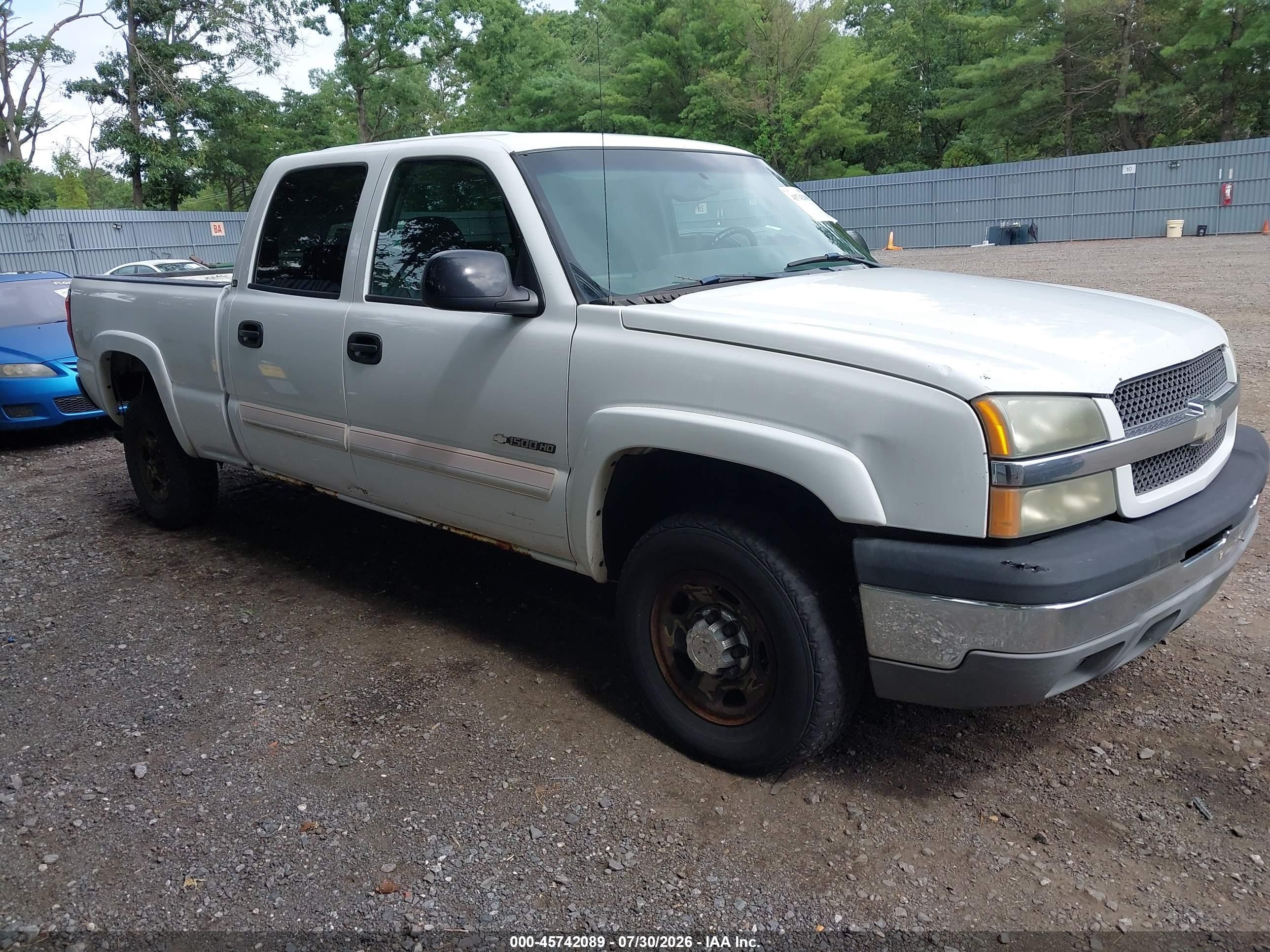 2005 Chevrolet Silverado 1500hd Ls White vin: 1GCGC13U85F821829