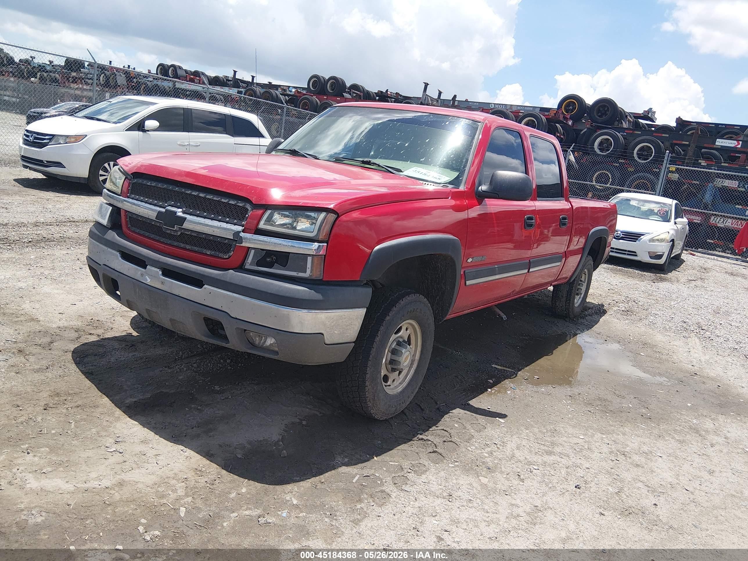 2005 Chevrolet Silverado 1500hd Ls Red vin: 1GCGC13UX5F853780