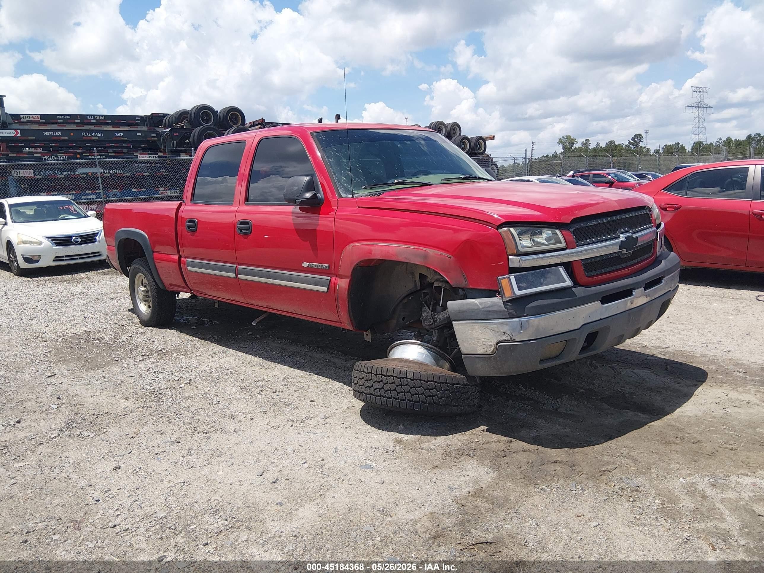 2005 Chevrolet Silverado 1500hd Ls Red vin: 1GCGC13UX5F853780