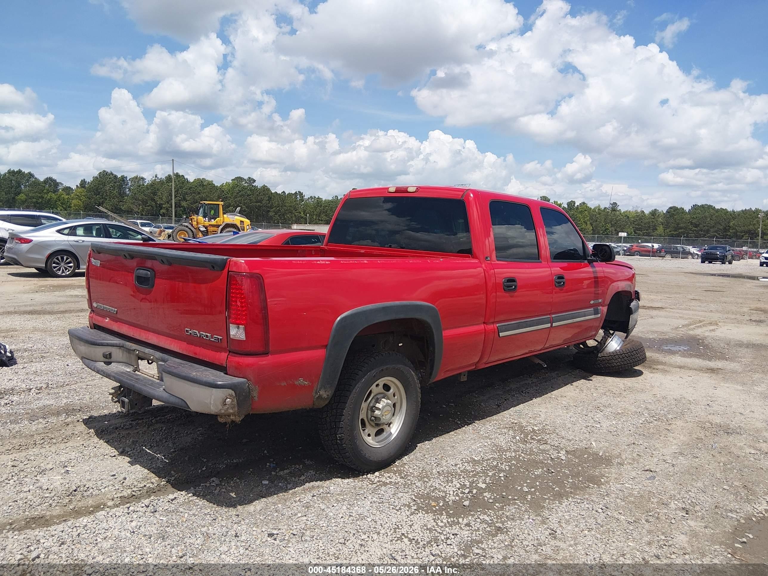 2005 Chevrolet Silverado 1500hd Ls Red vin: 1GCGC13UX5F853780
