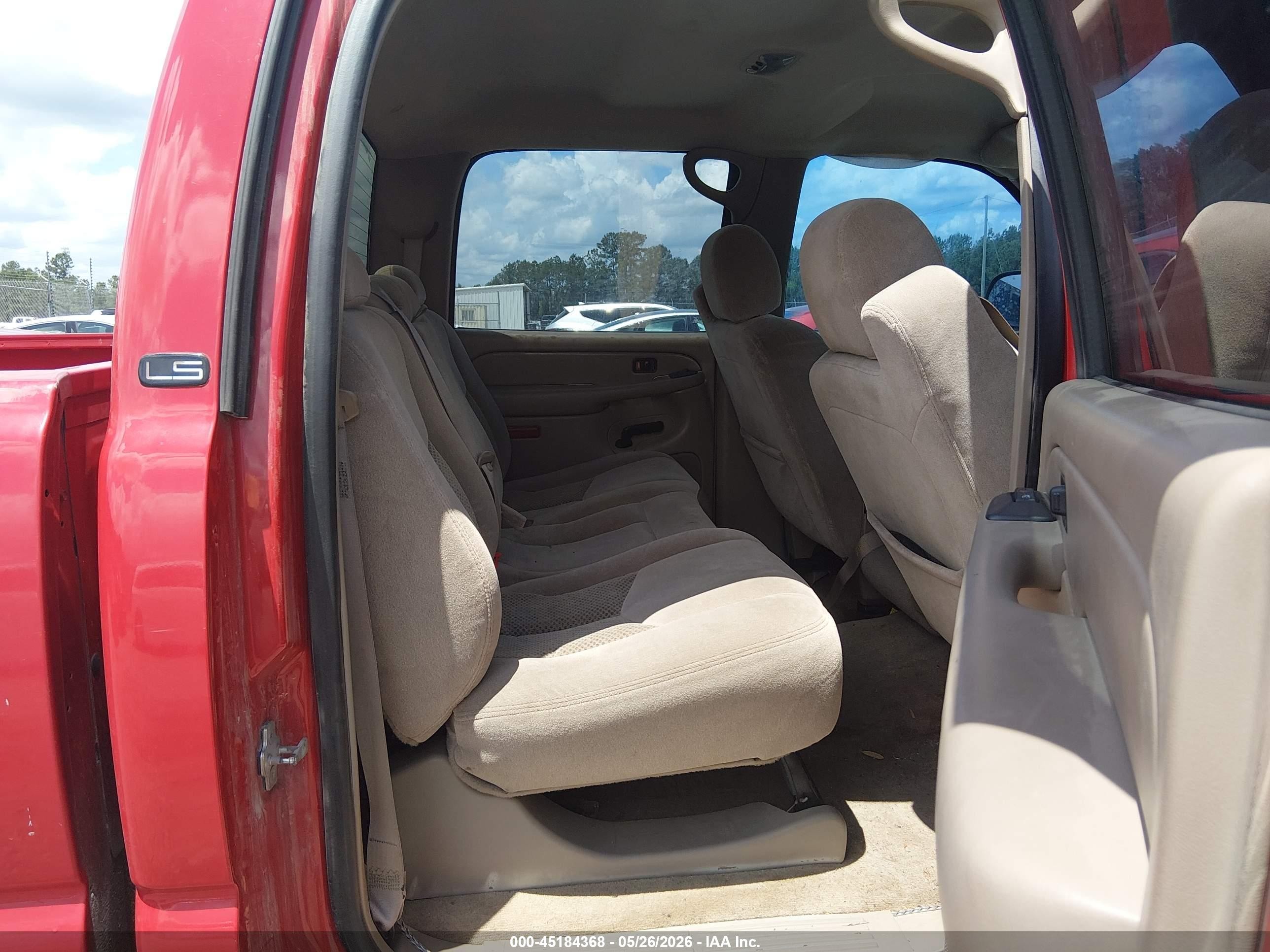 2005 Chevrolet Silverado 1500hd Ls Red vin: 1GCGC13UX5F853780