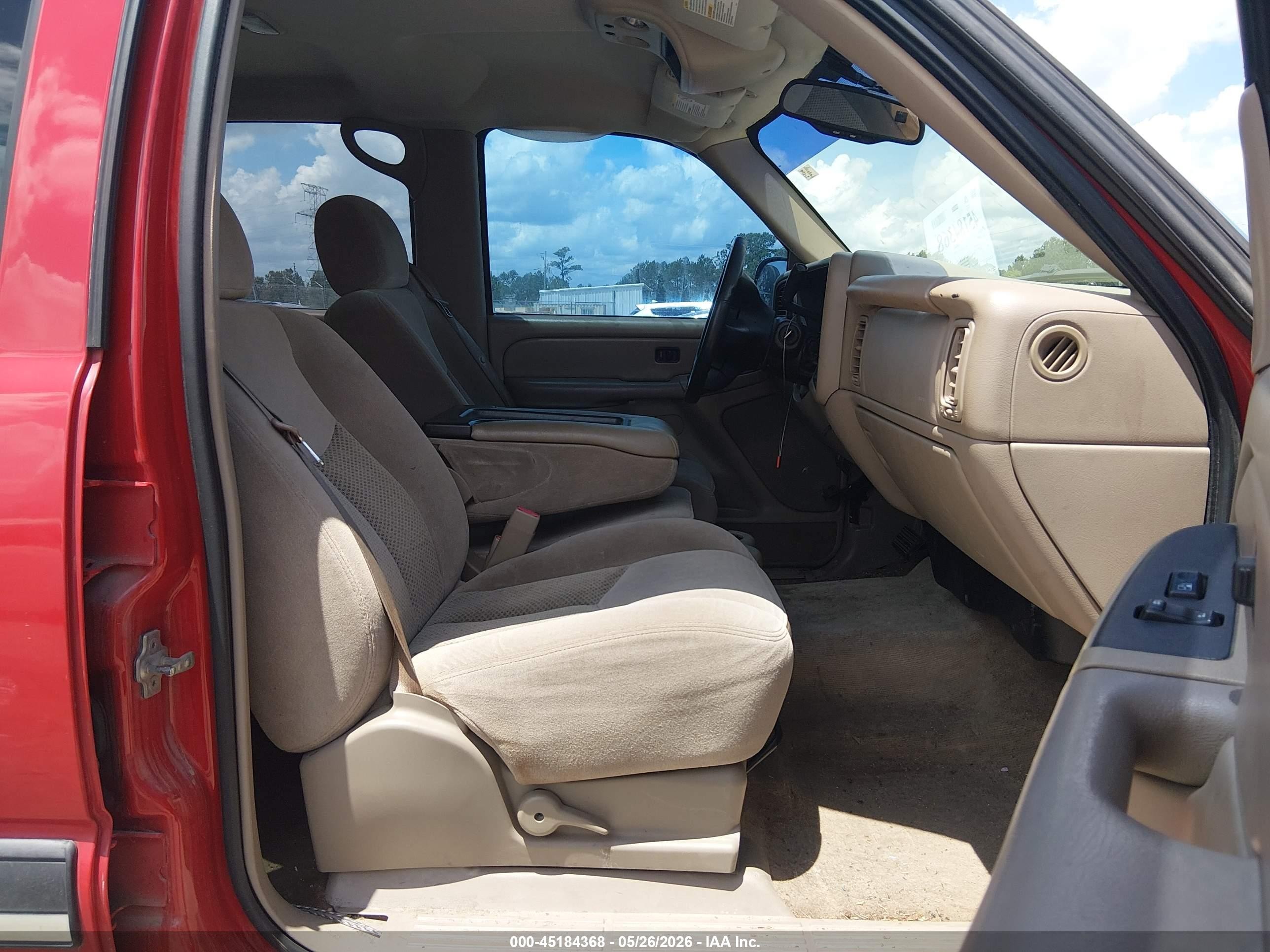 2005 Chevrolet Silverado 1500hd Ls Red vin: 1GCGC13UX5F853780