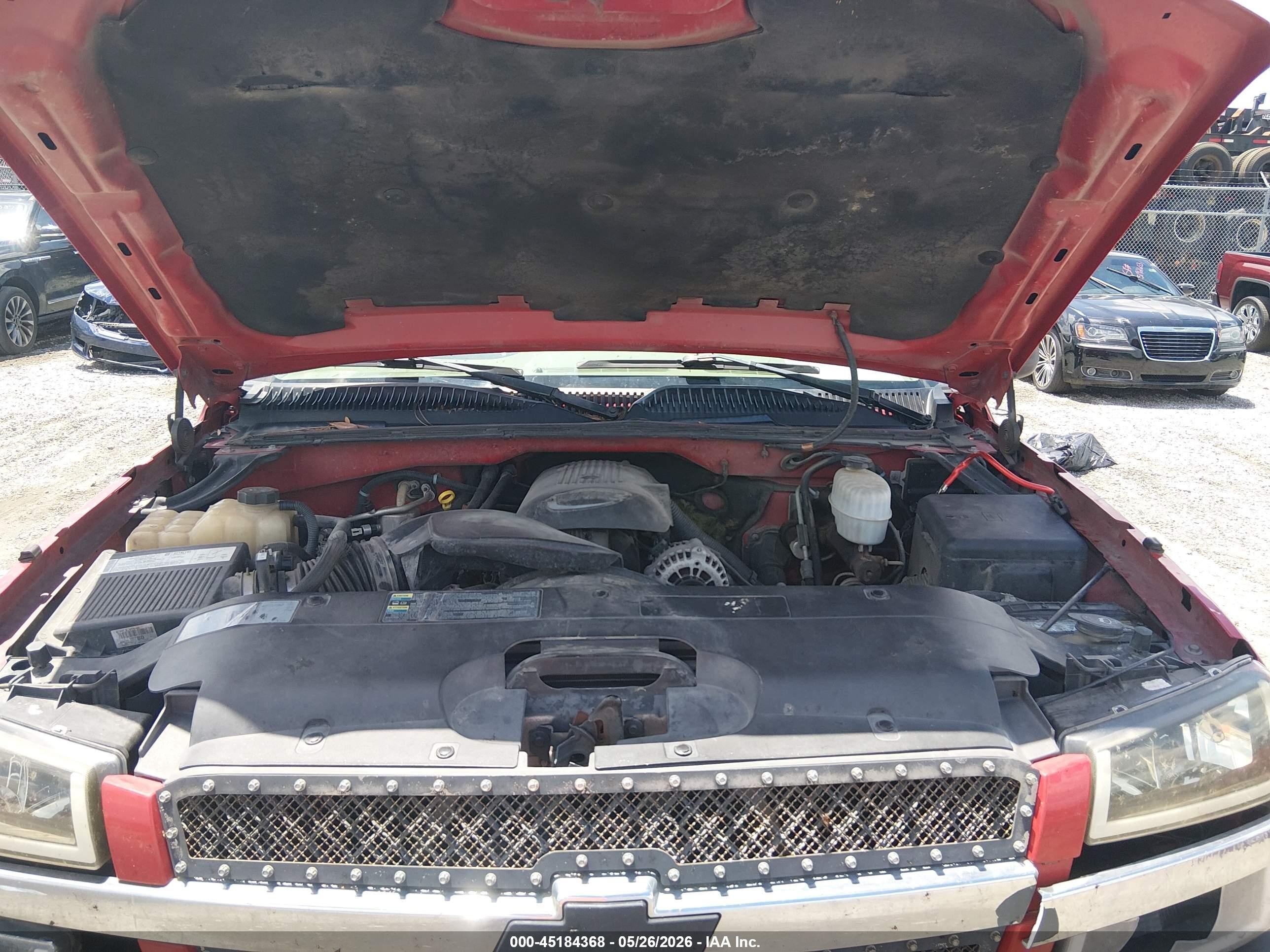 2005 Chevrolet Silverado 1500hd Ls Red vin: 1GCGC13UX5F853780