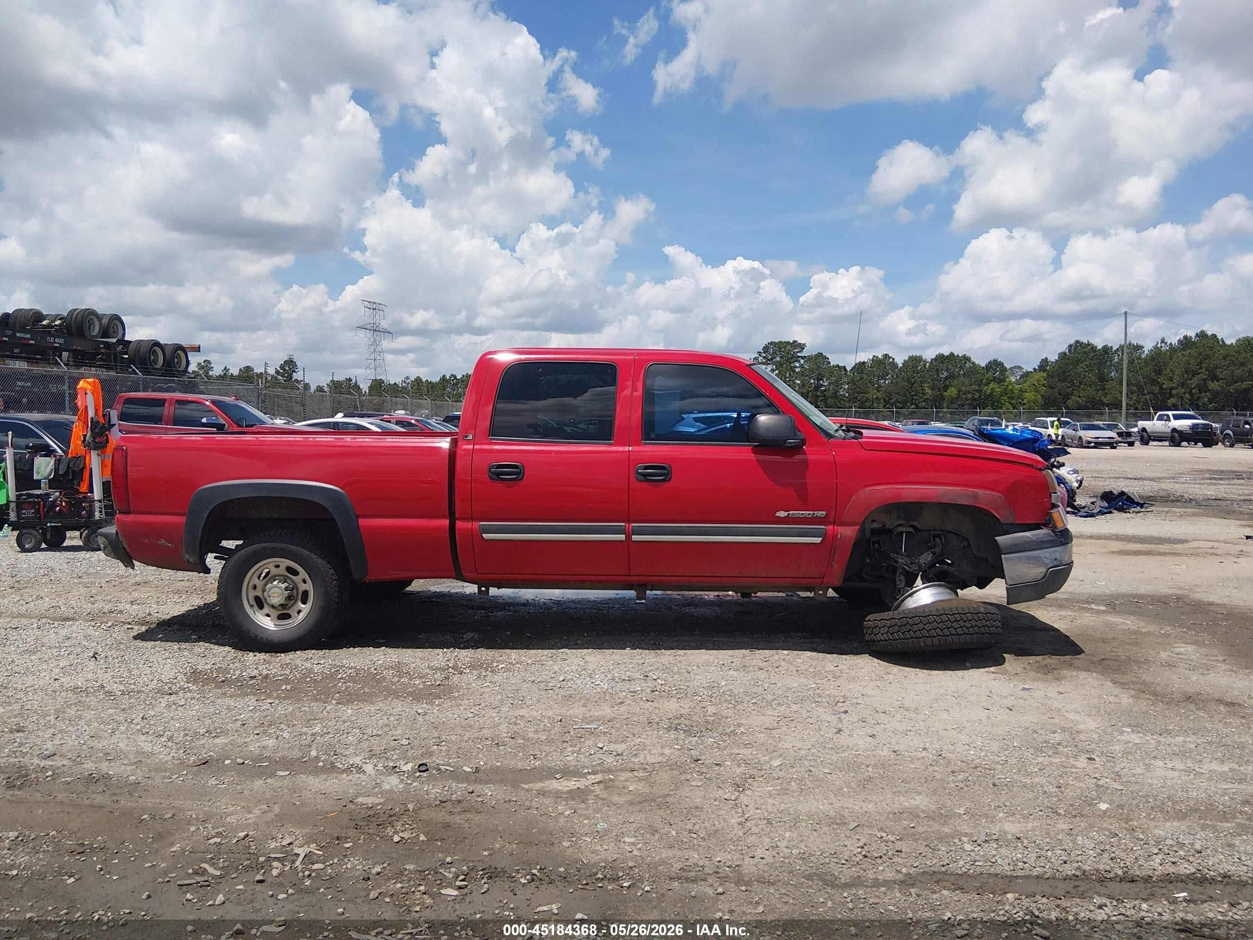 2005 Chevrolet Silverado 1500hd Ls Red vin: 1GCGC13UX5F853780