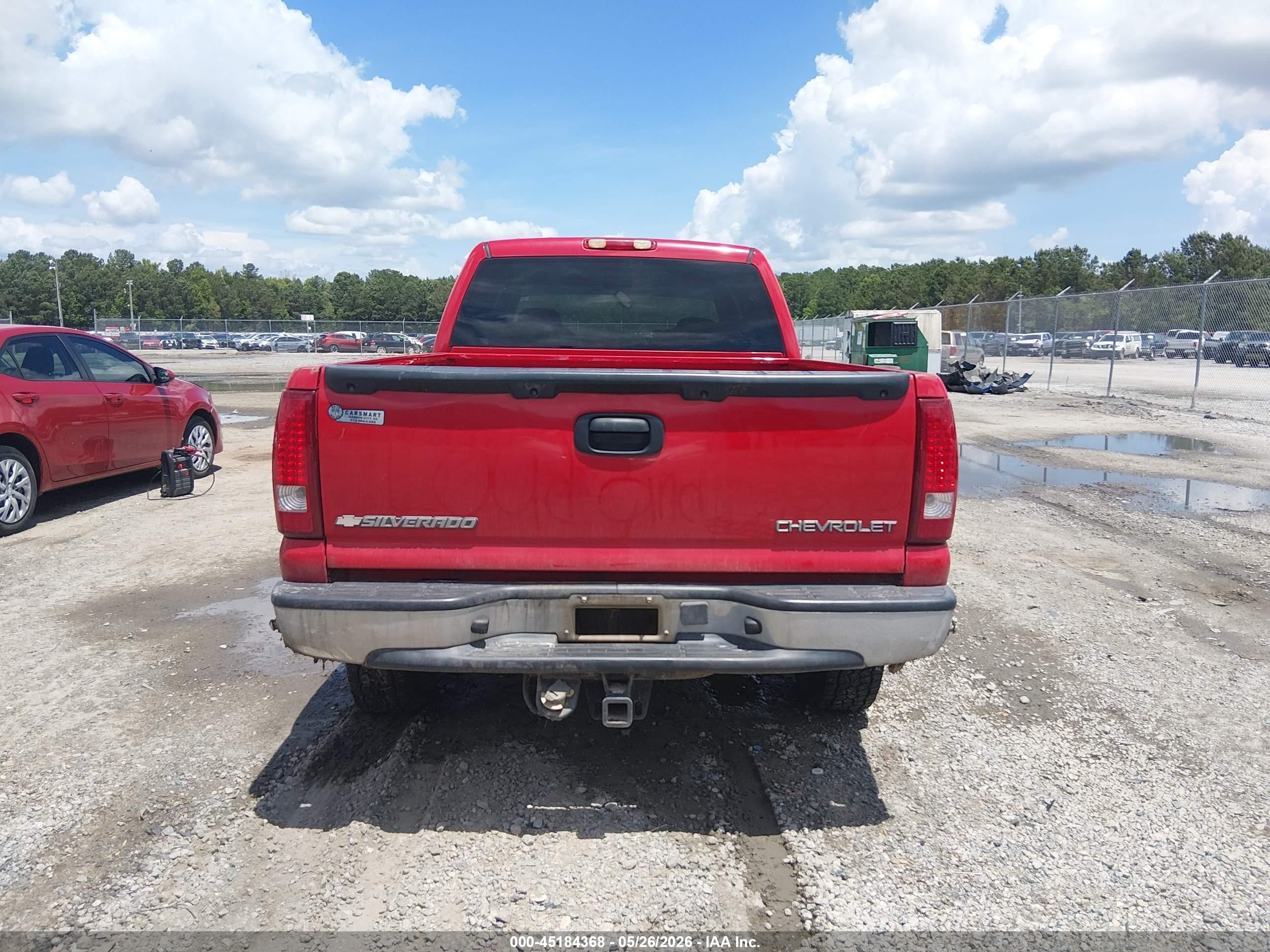 2005 Chevrolet Silverado 1500hd Ls Red vin: 1GCGC13UX5F853780