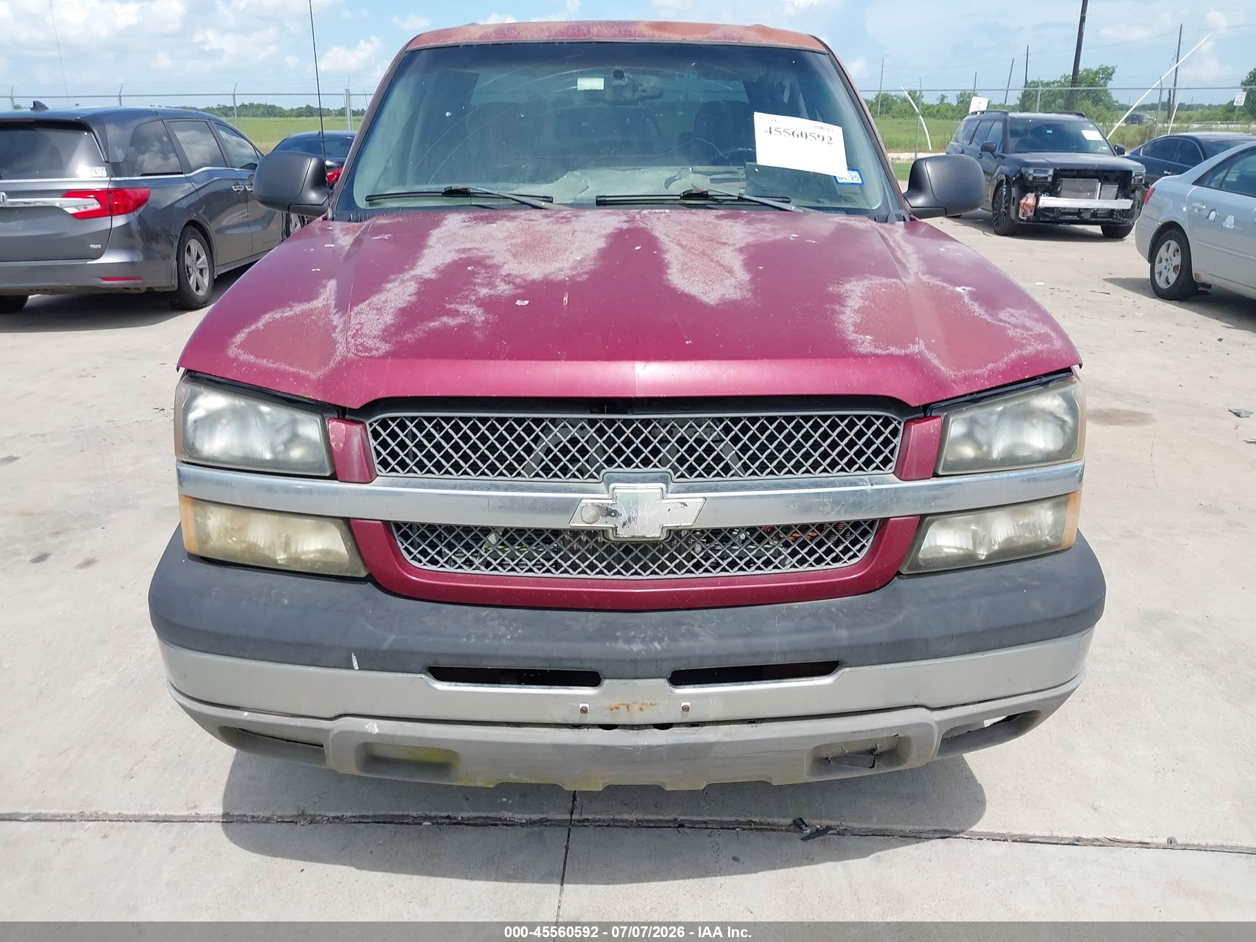 2004 Chevrolet Silverado 2500 Ls Burgundy vin: 1GCGC23U04F185590