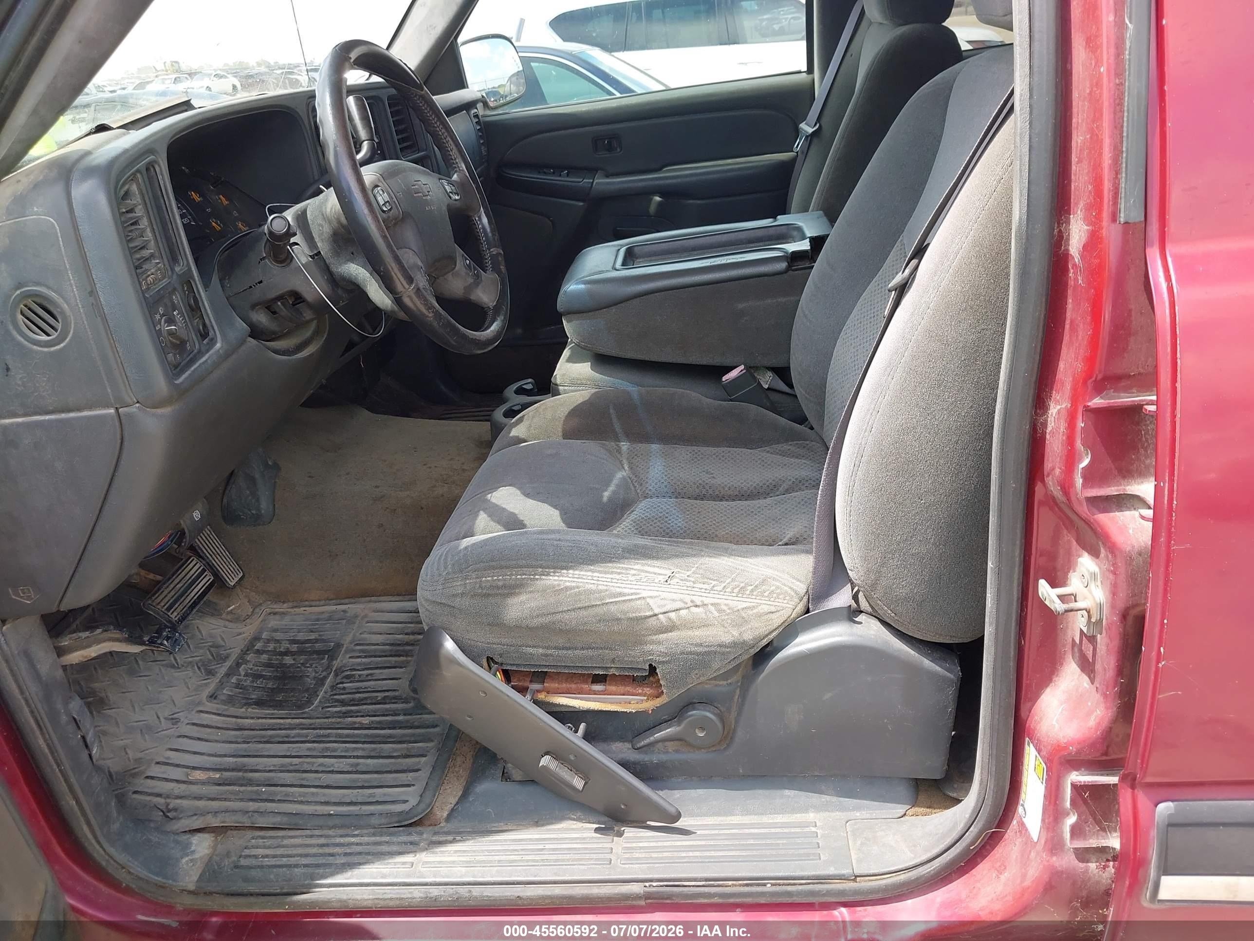 2004 Chevrolet Silverado 2500 Ls Burgundy vin: 1GCGC23U04F185590
