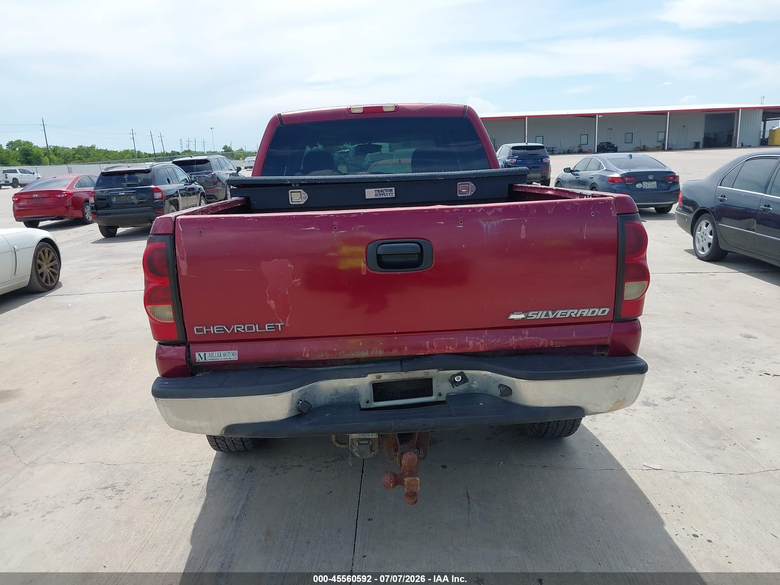 2004 Chevrolet Silverado 2500 Ls Burgundy vin: 1GCGC23U04F185590