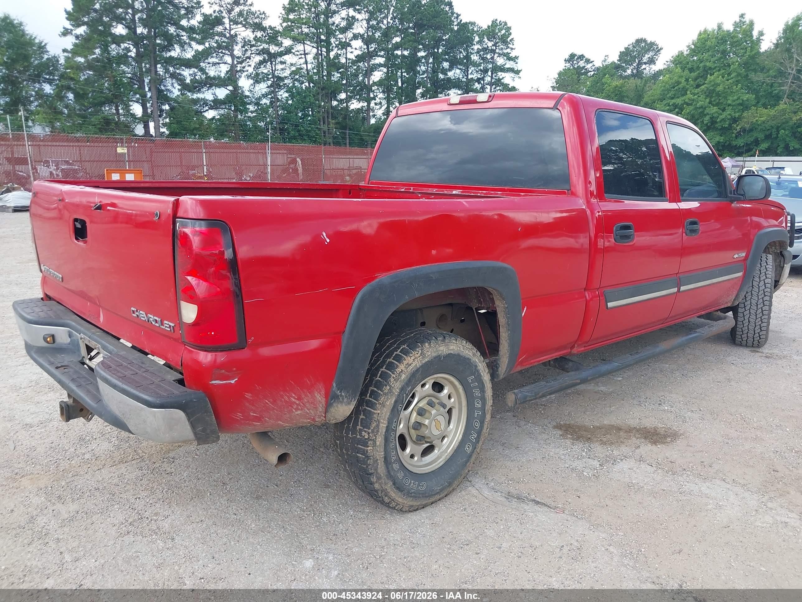 2004 Chevrolet Silverado 2500 Ls Red vin: 1GCGC23UX4F225254