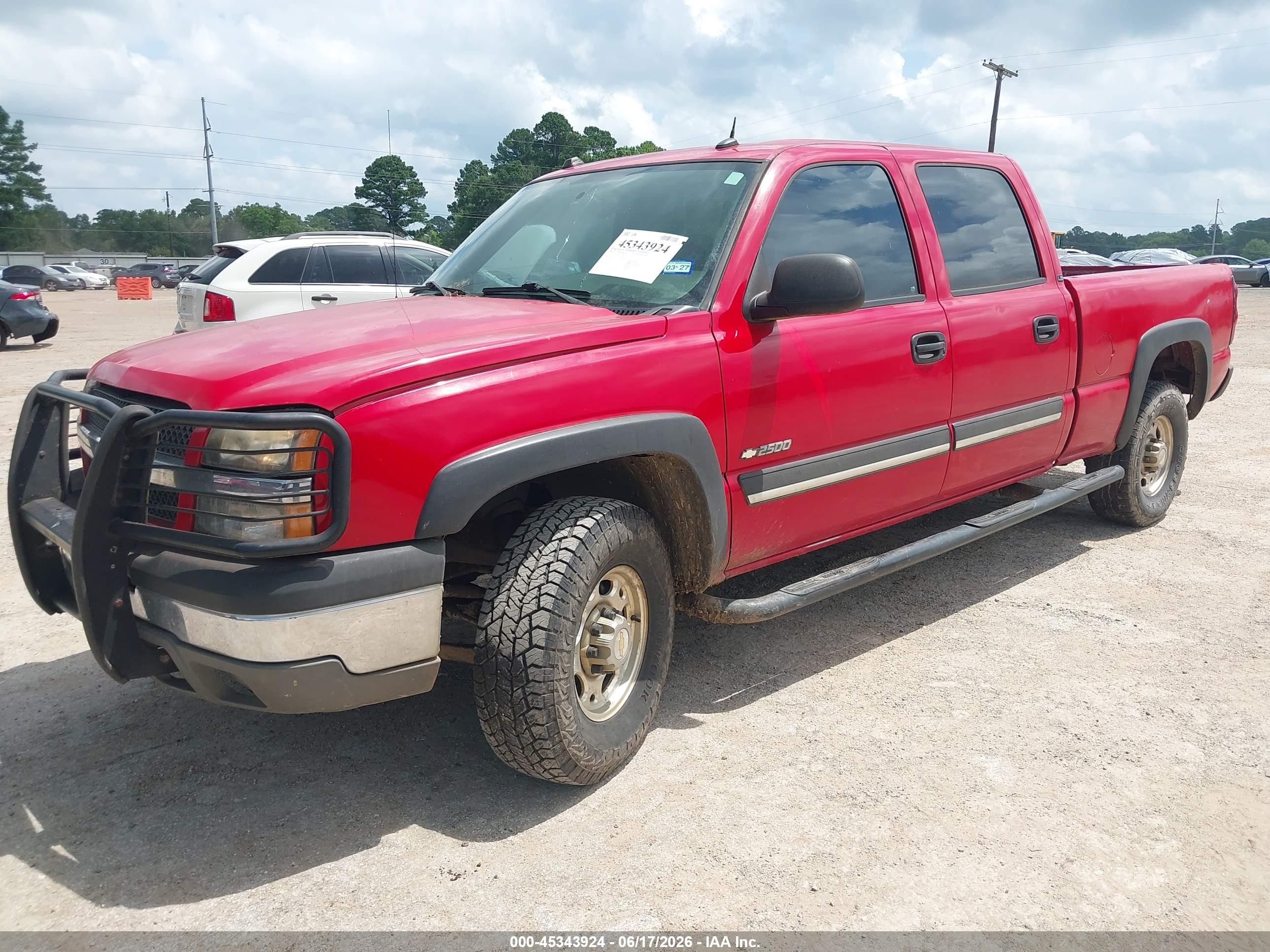 2004 Chevrolet Silverado 2500 Ls Red vin: 1GCGC23UX4F225254