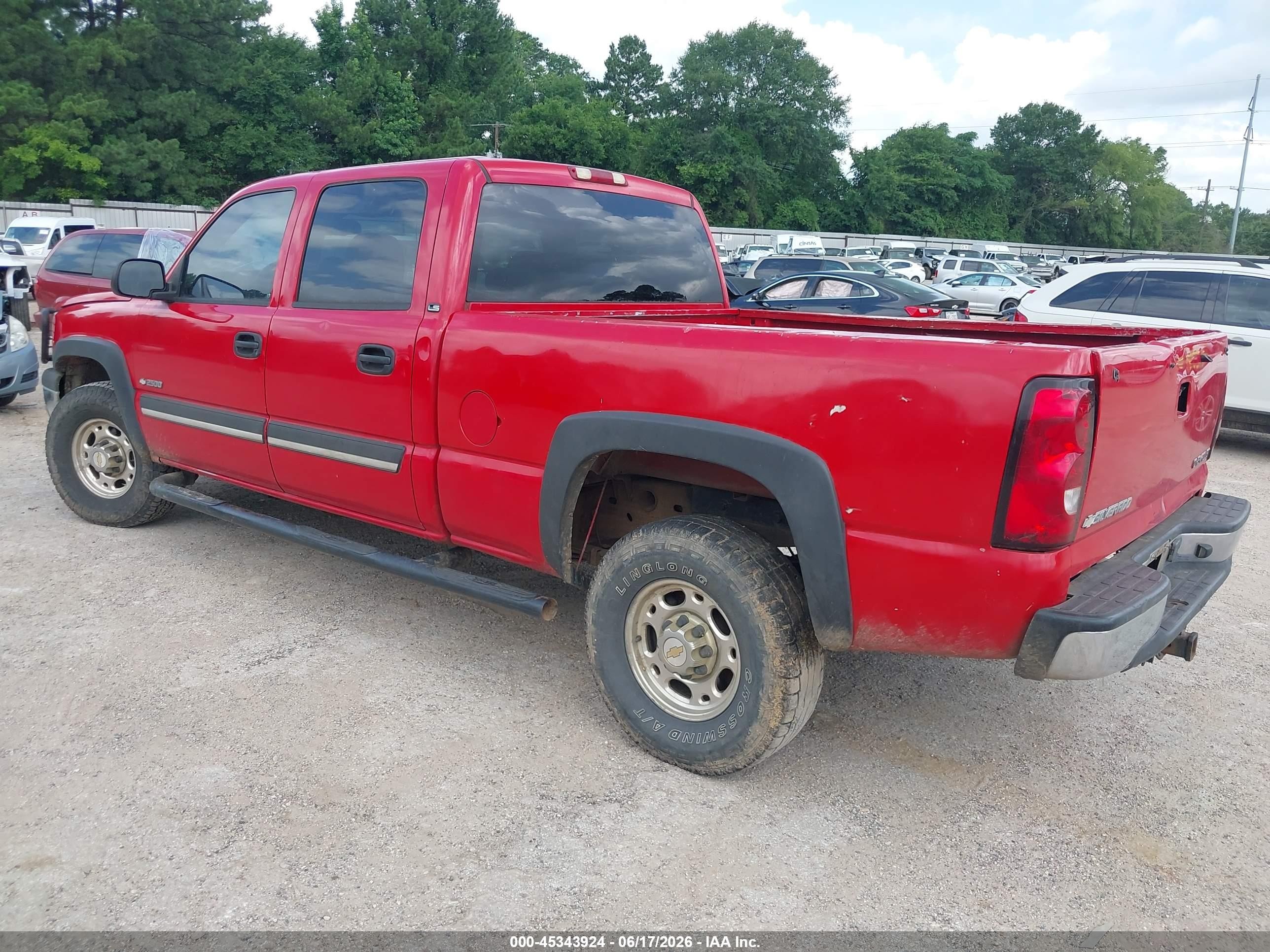 2004 Chevrolet Silverado 2500 Ls Red vin: 1GCGC23UX4F225254