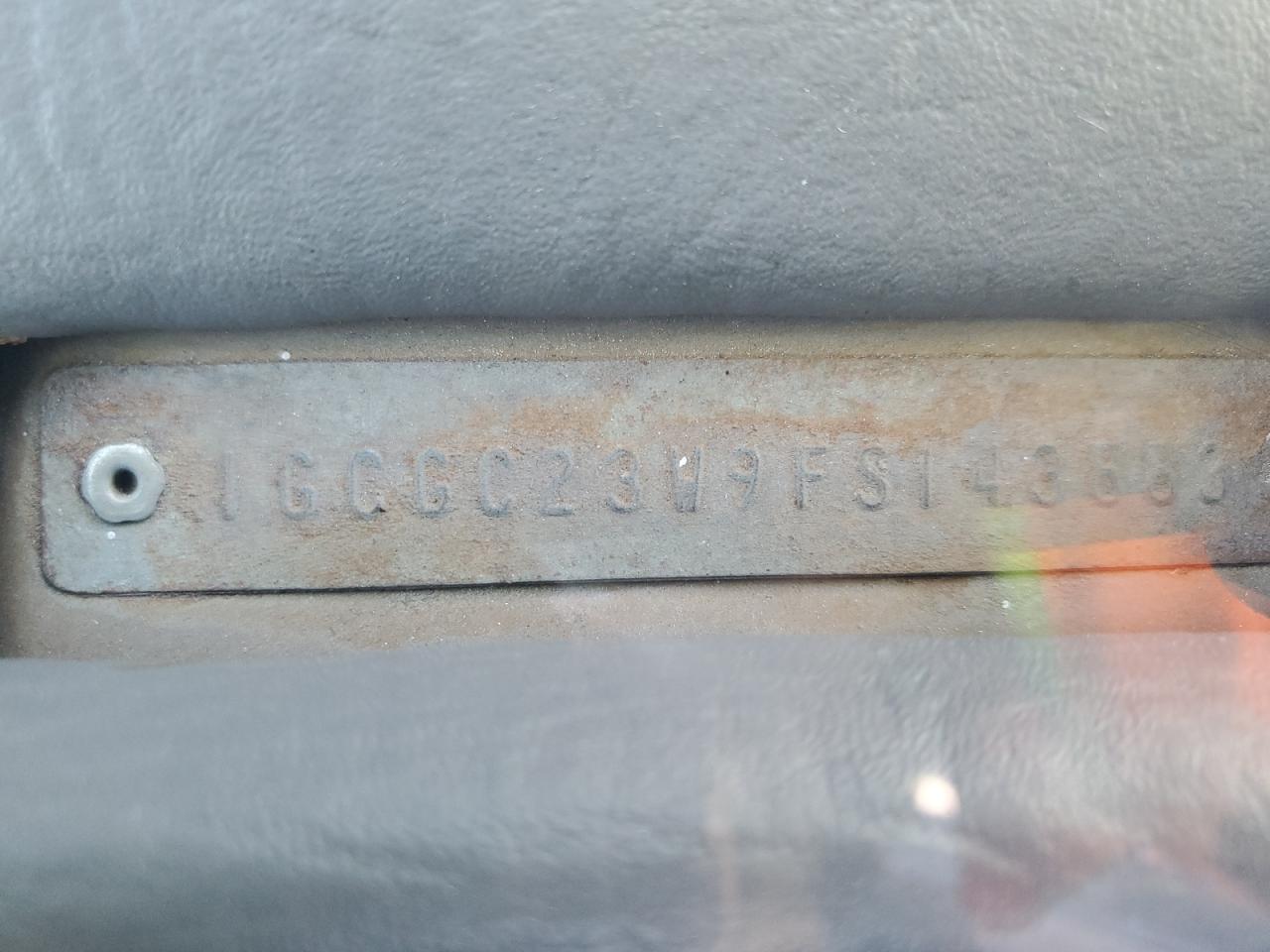 1985 Chevrolet C20 Синий vin: 1GCGC23W9FS143883