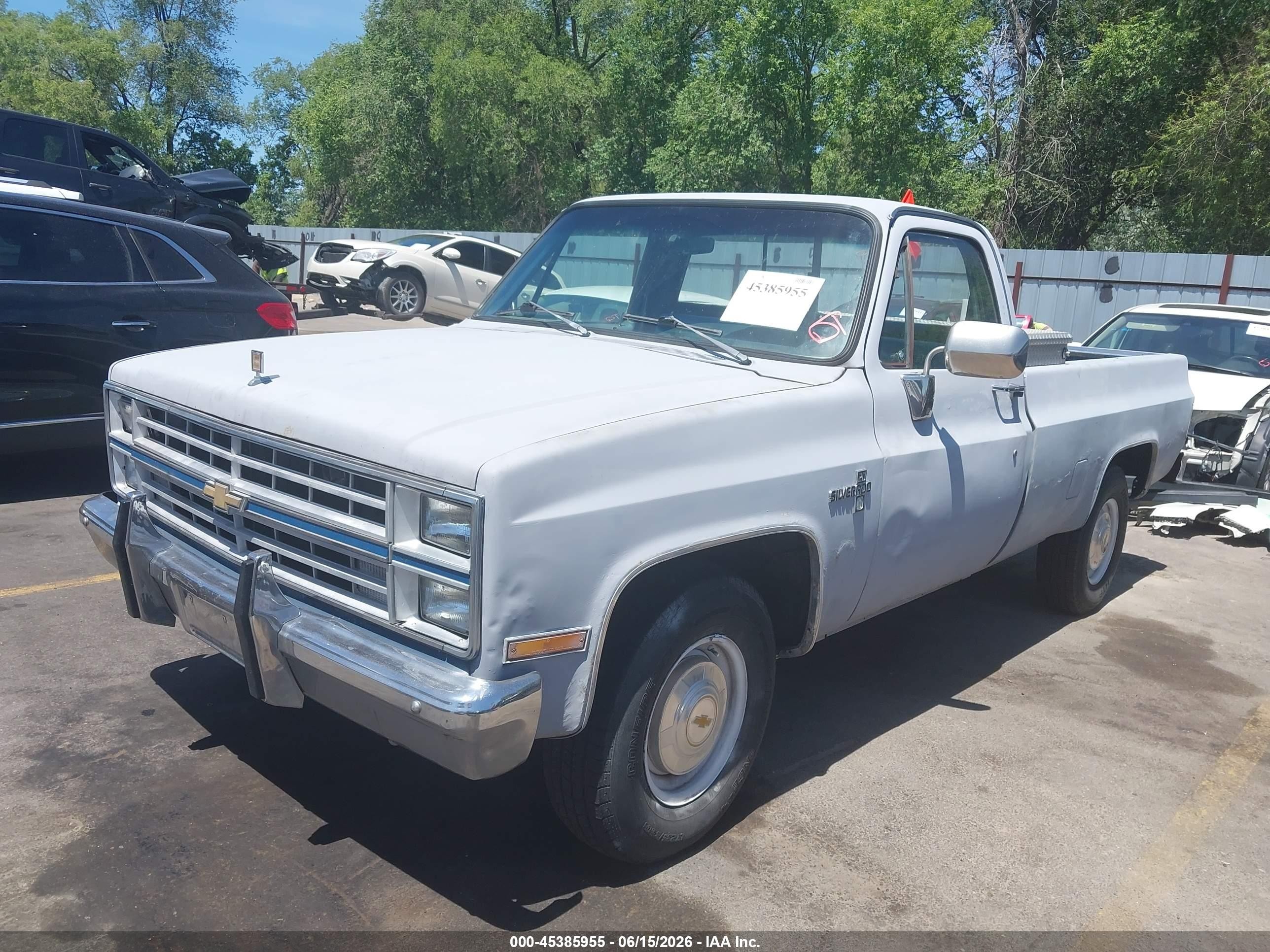 1984 Chevrolet C20   Серый vin: 1GCGC24M3EJ175469