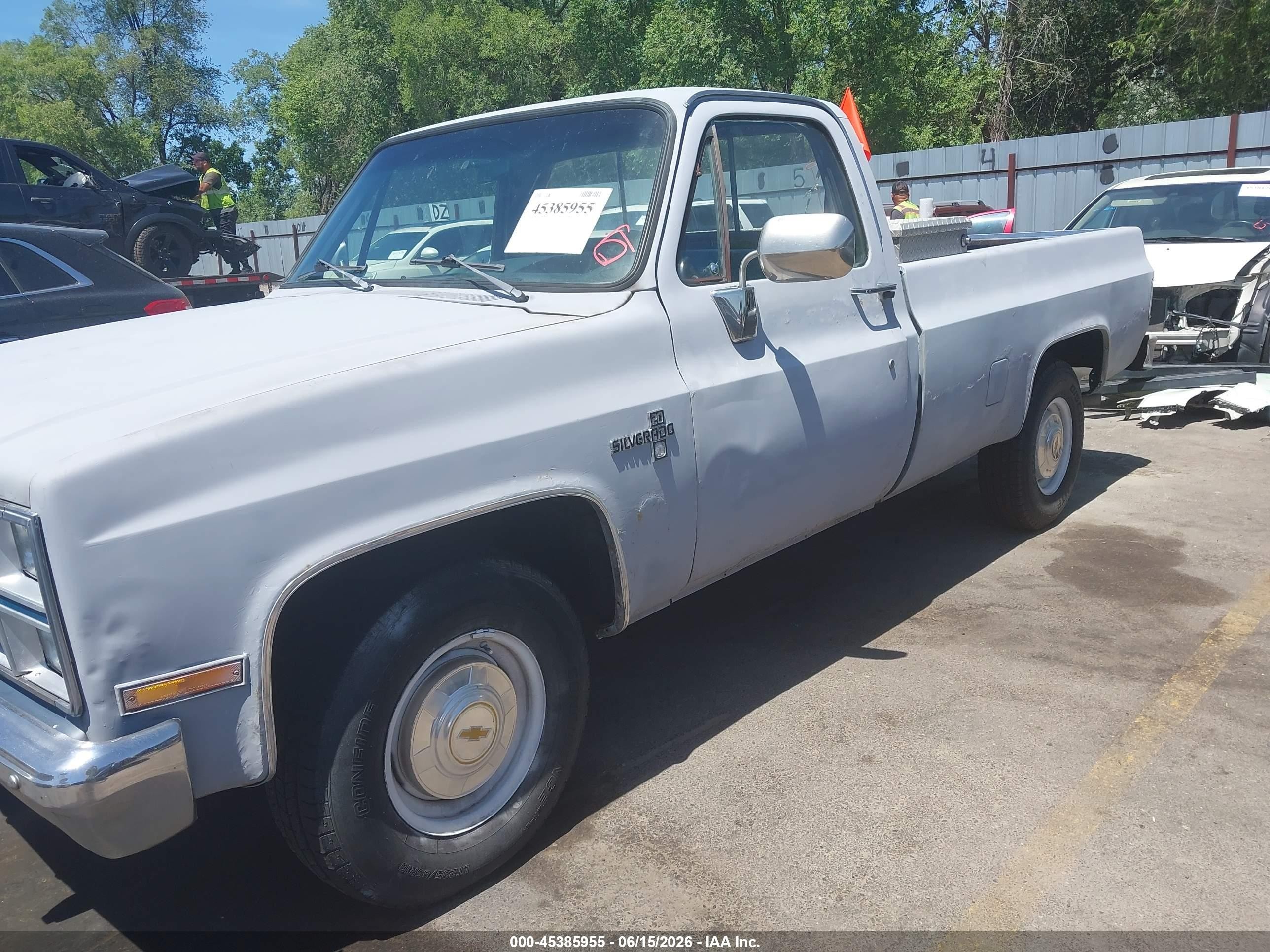 1984 Chevrolet C20   Серый vin: 1GCGC24M3EJ175469
