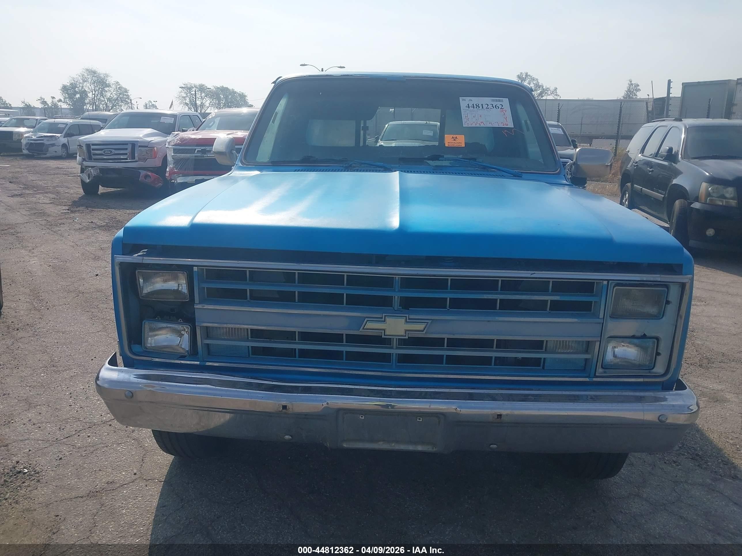 1986 Chevrolet C20   Синий vin: 1GCGC24M3GS133879