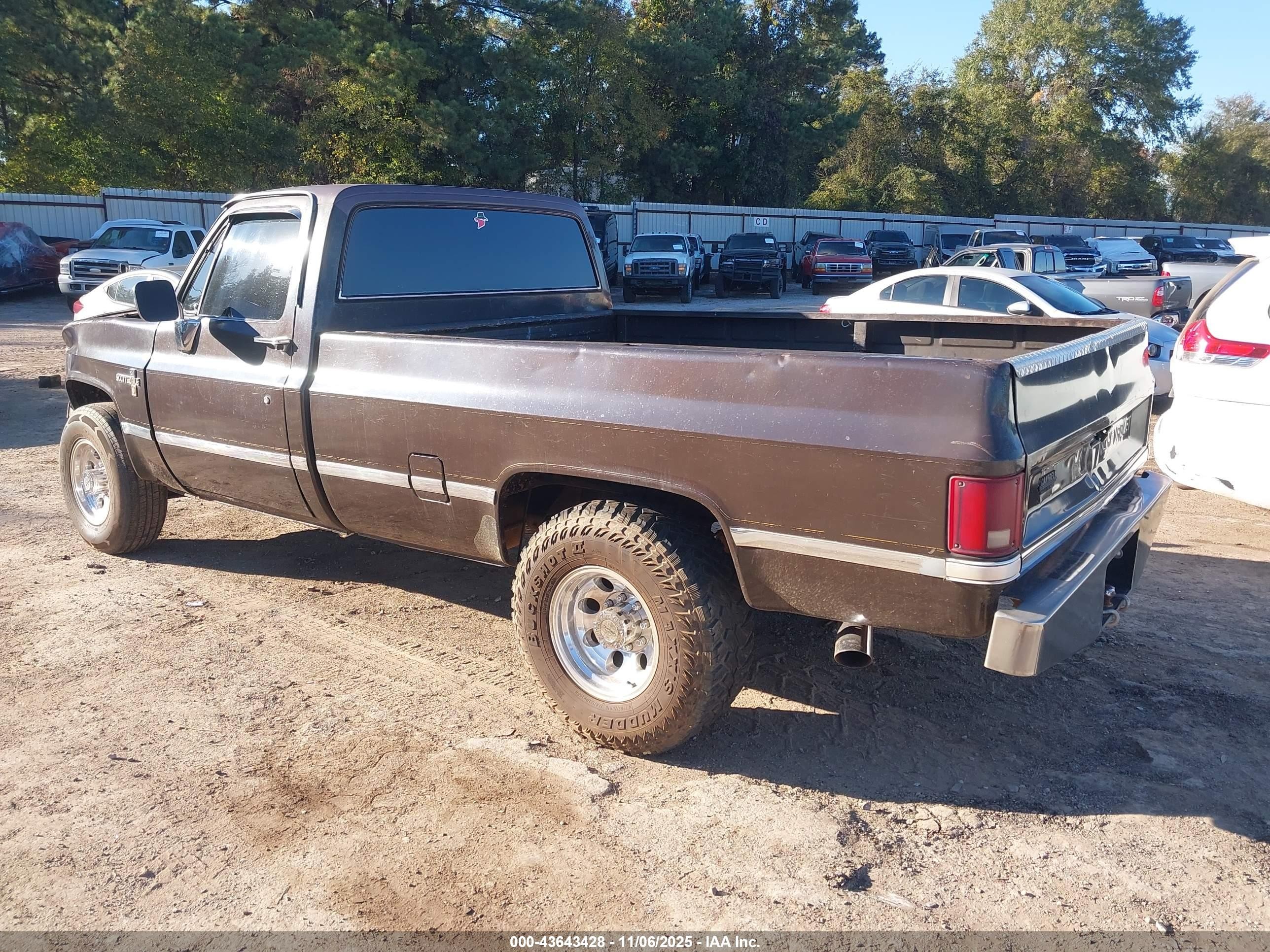 1985 Chevrolet C20   Коричневый vin: 1GCGC24M4FF436581