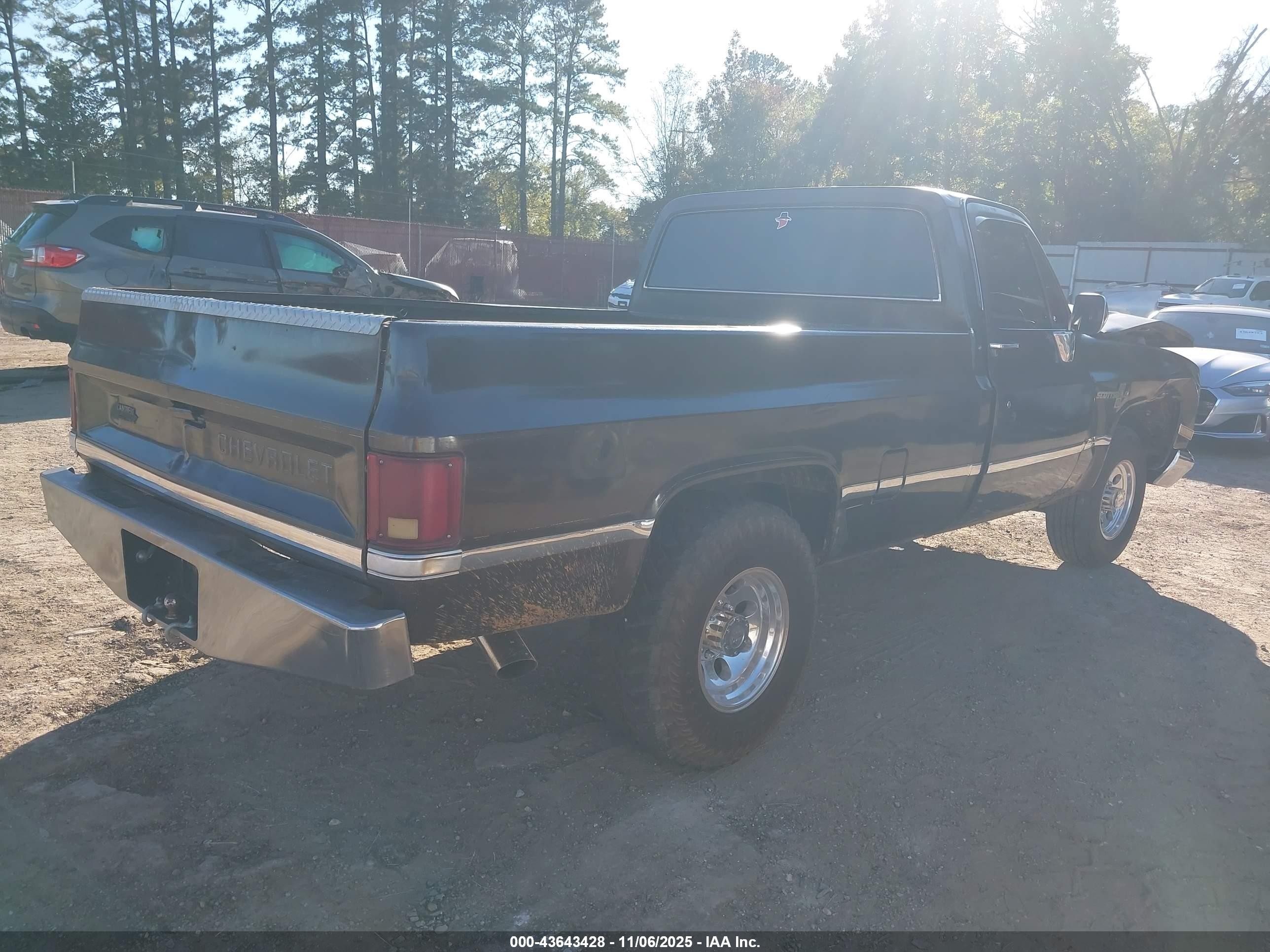 1985 Chevrolet C20   Коричневый vin: 1GCGC24M4FF436581